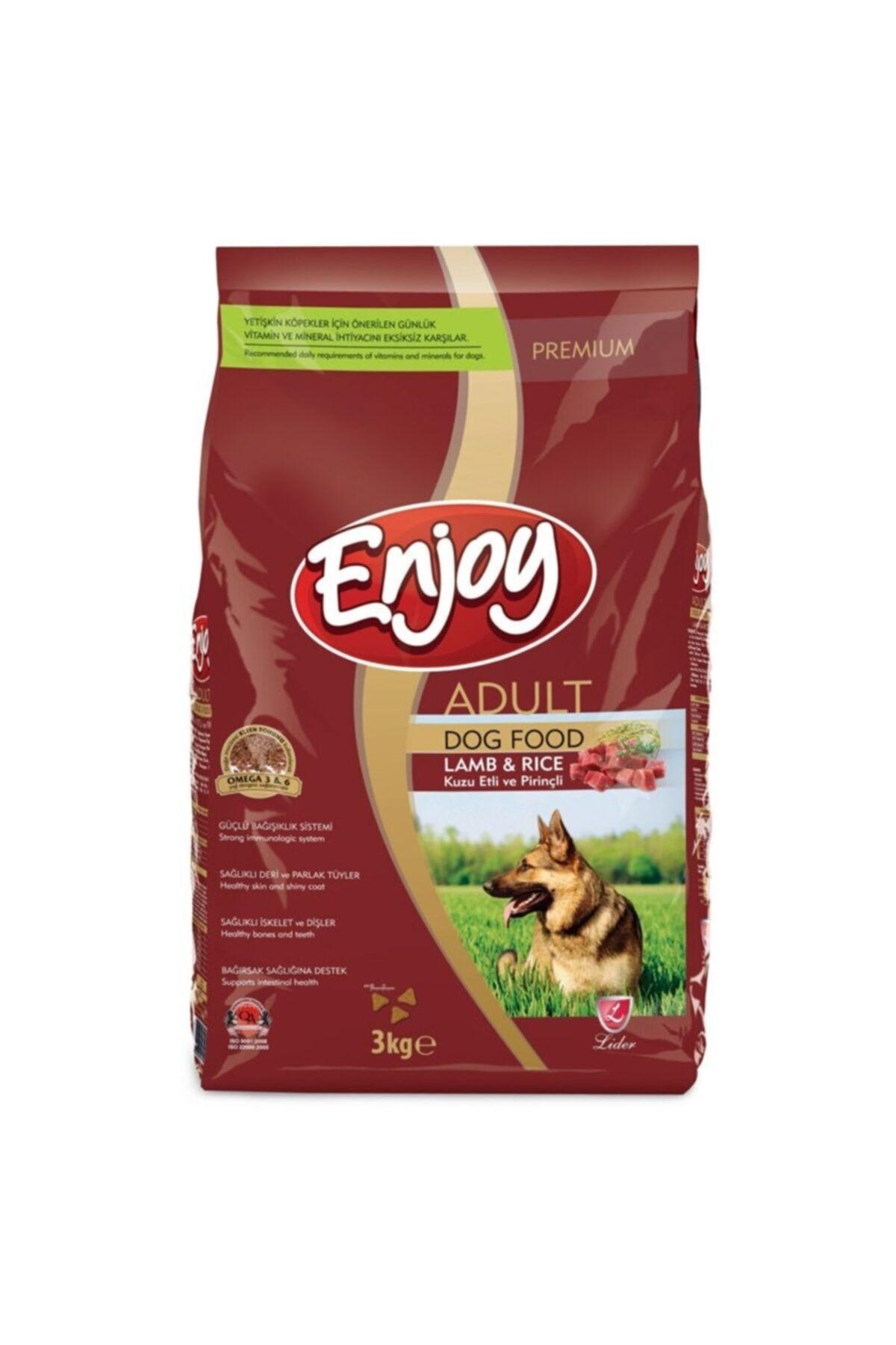 enjoy kuzu etli ve pirincli yetiskin kopek mamasi 3 kg fiyati yorumlari trendyol