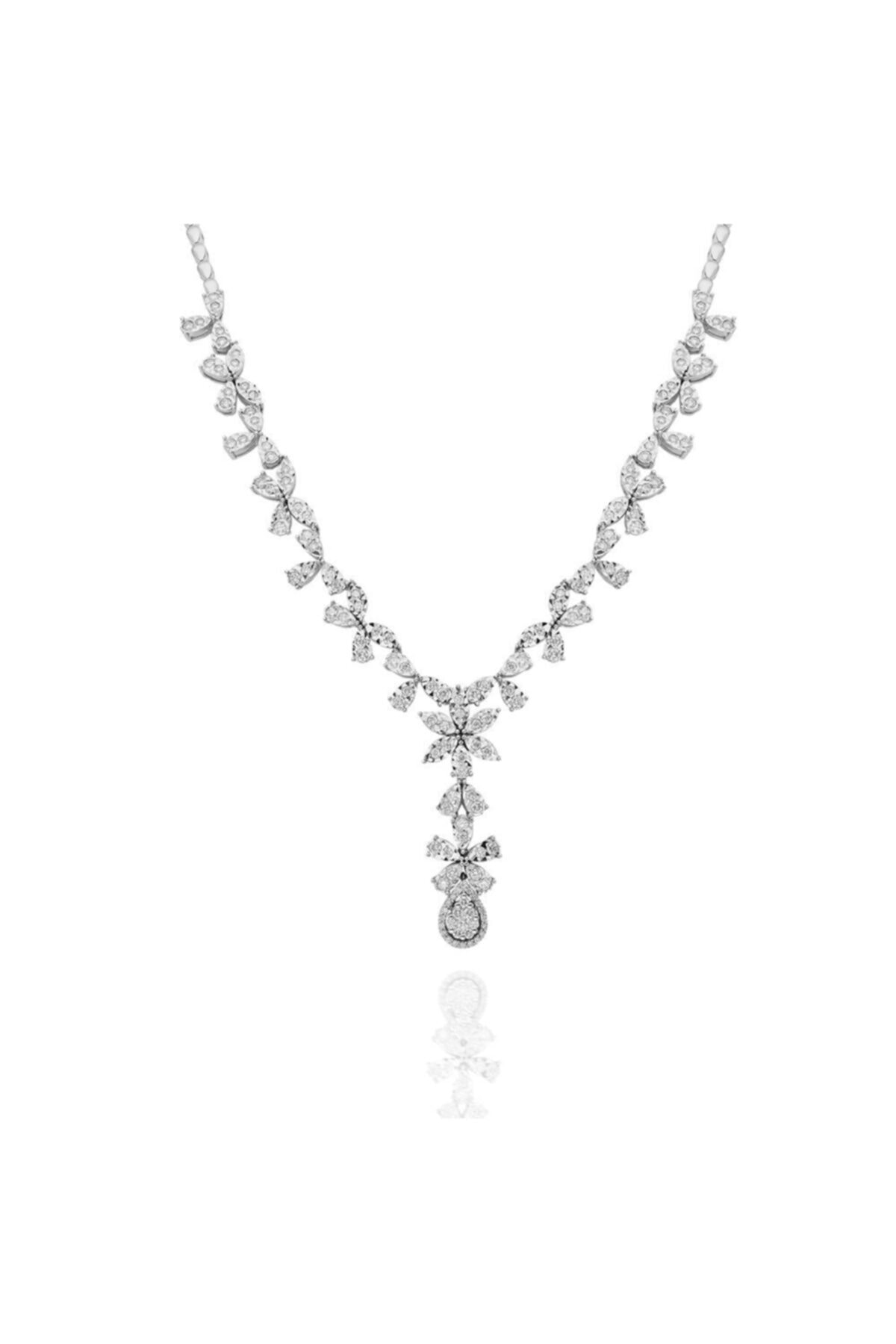 Vav Pırlanta 2,03 Ct 14 Ayar Pırlanta Kolye