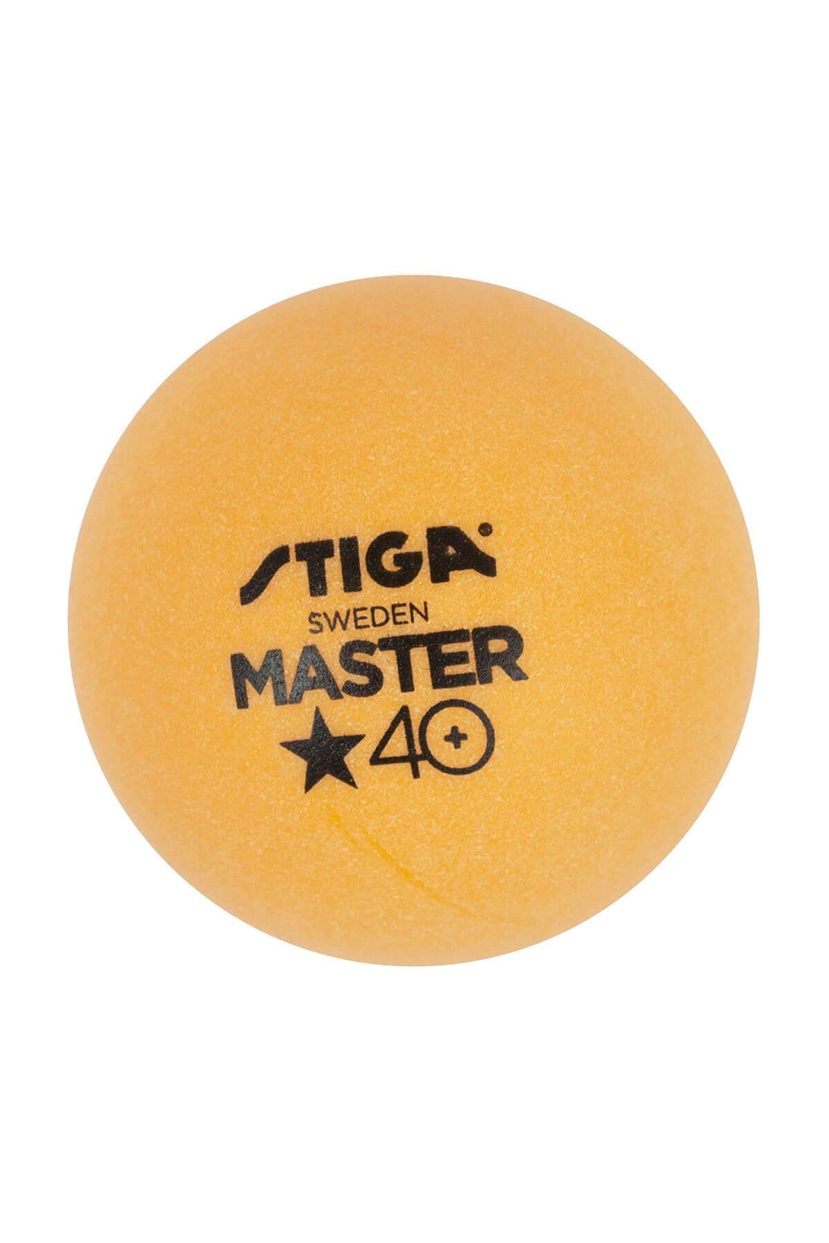 STIGA Master 40+ 1 Yıldız Hobi 6'lı Masa Tenisi Topu Pinpon Beyaz