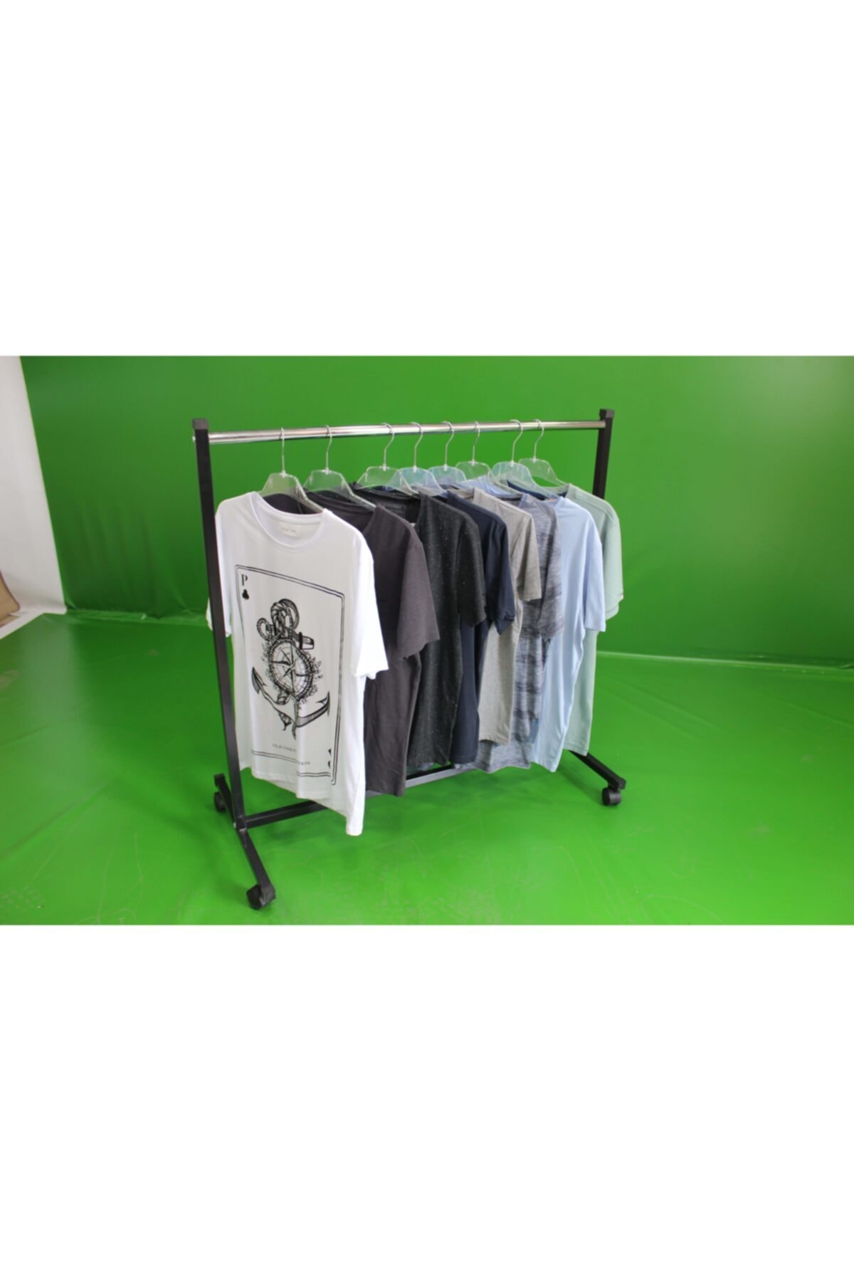 SECKİNRAFİZMİR Tekerlekli Ayaklı Mağaza Elbise Askısı 50*100*100 cm