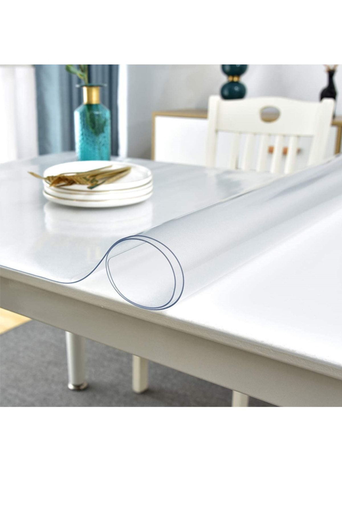prepack seffaf 1 7mm 80x110 kalin pvc kaymaz masa ortusu fiyati yorumlari trendyol