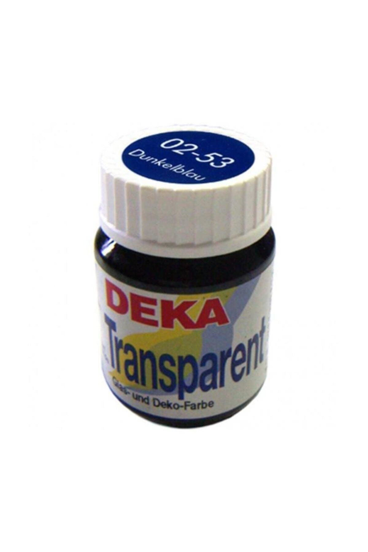 Deka Transparent Cam Boyası 25ml Dunkelblau No:53