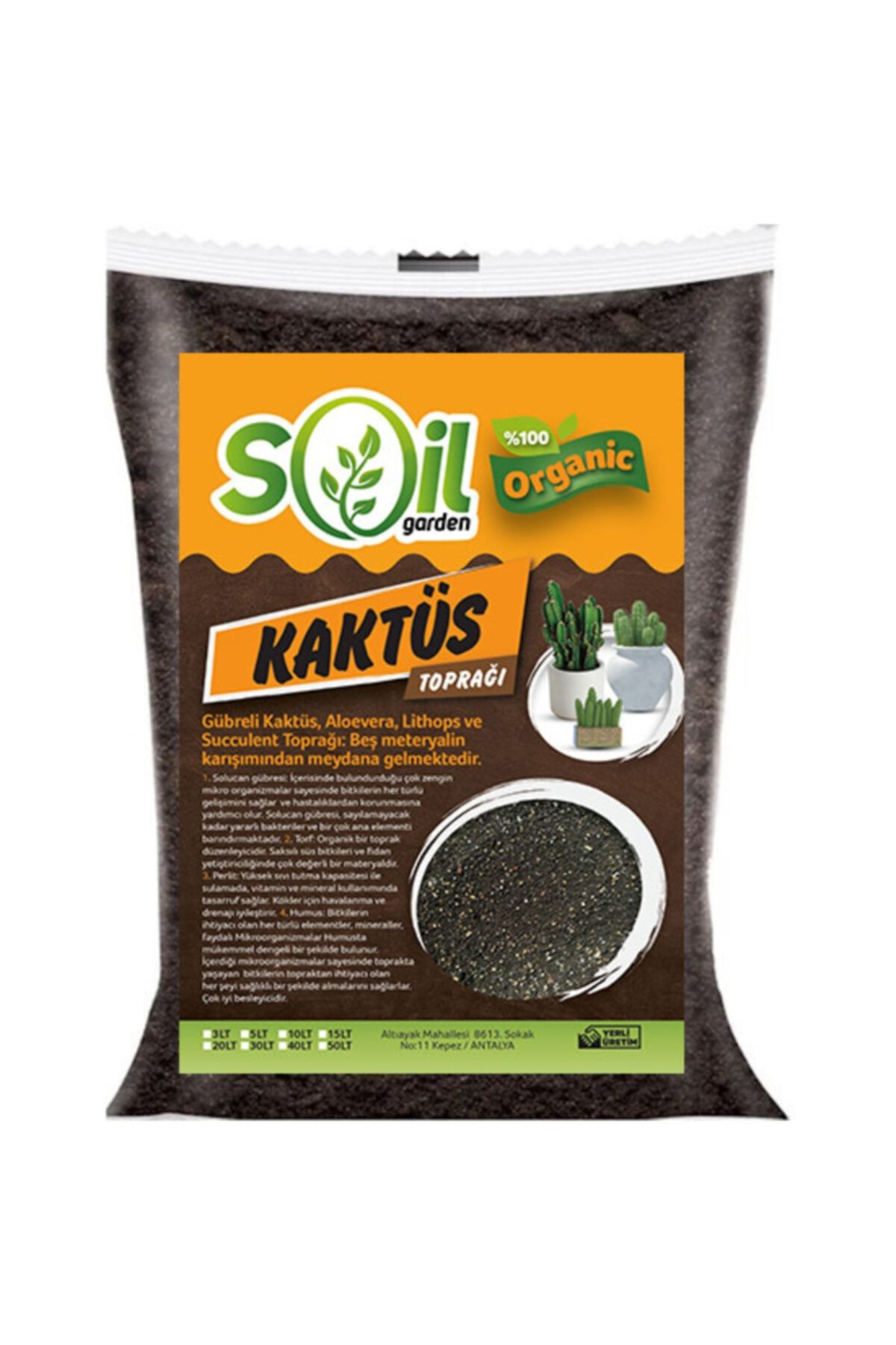Soil Garden Kaktüs Toprağı 40 lt