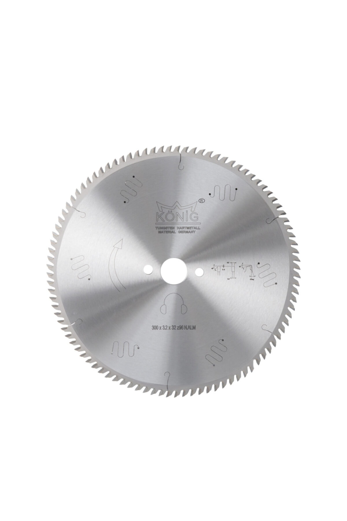 König 300x3.2x30 Mm 96 Diş Alüminyum Pvc Daire Testere