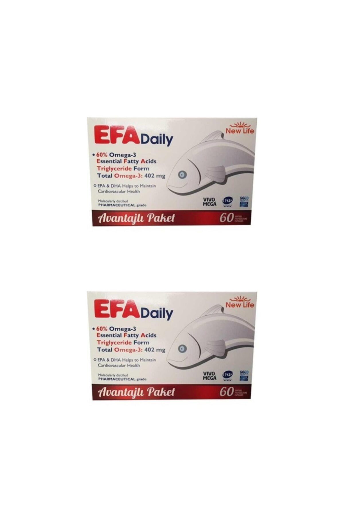 New Life Efa Daily 60 Kapsül 2 Kutu