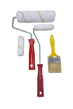 4'lü Boyacı Seti Rulo Fırça Seti Badana Image 0