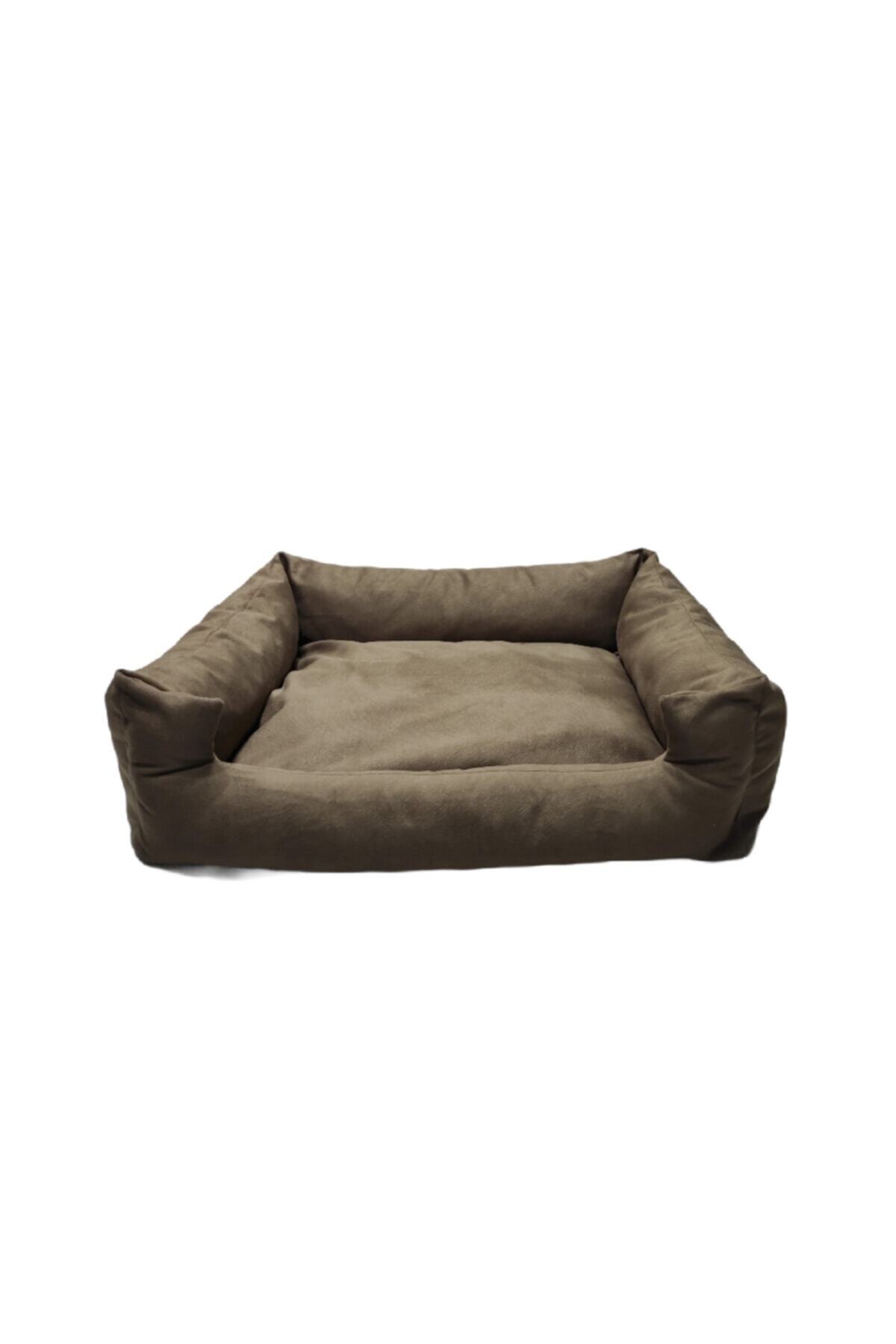 LUVLY PETS Xlarge Yıkanabilir Tüplü Tay Tüyünden Smart Plus Köpek Yatağı Kahverengi  100x80 cm