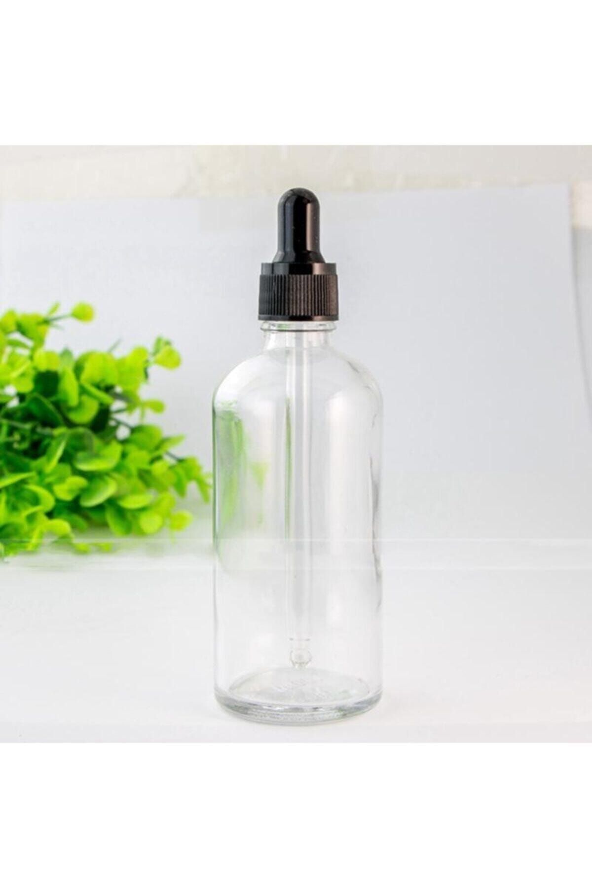 parlakcam 2 Adet Şeffaf Cam Şişe 100ml Damlalıklı