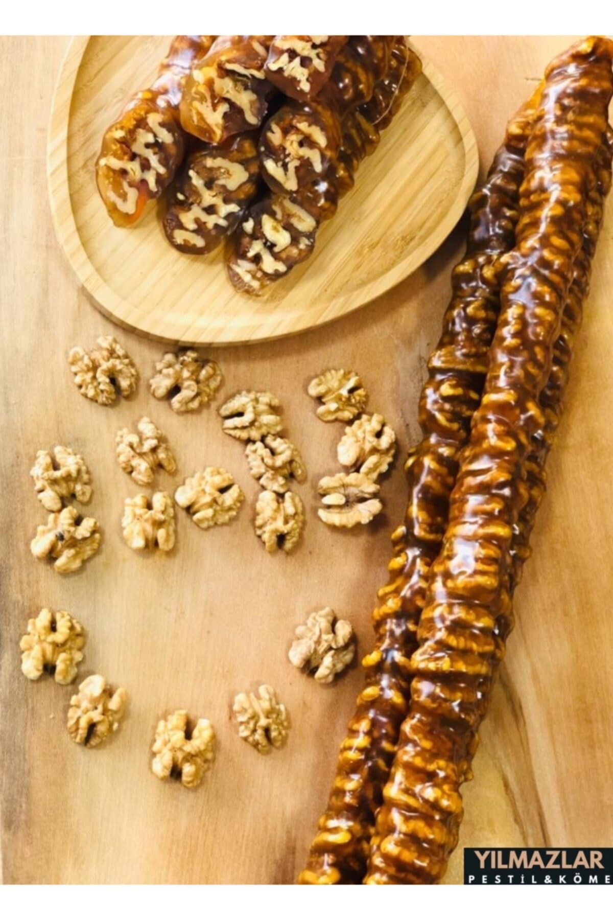 Yılmazlar Pestil Köme Yılmazlar Pestil Özel Atom Üzüm Cevizli Sucuk (1000gr)
