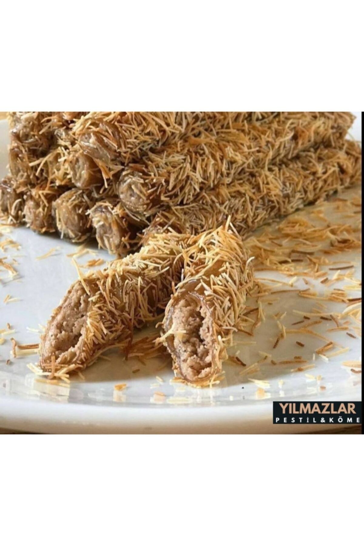 Yılmazlar Pestil Köme Yılmazlar Köme Fındık Ezmeli Kadayıflı Rulo Sarma (500gr)