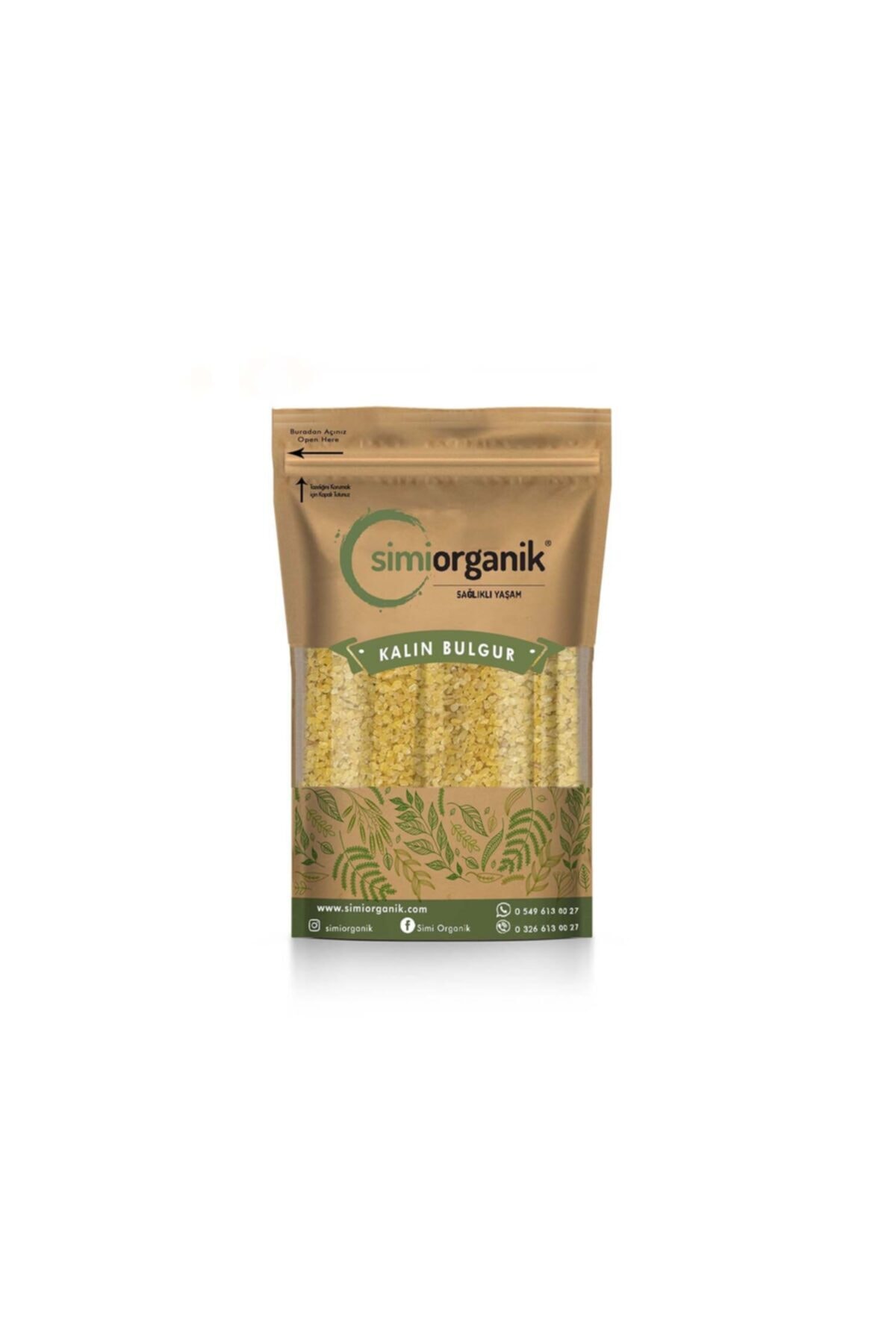 Simiorganik 1. Sınıf Kalın Bulgur 1000 gr.