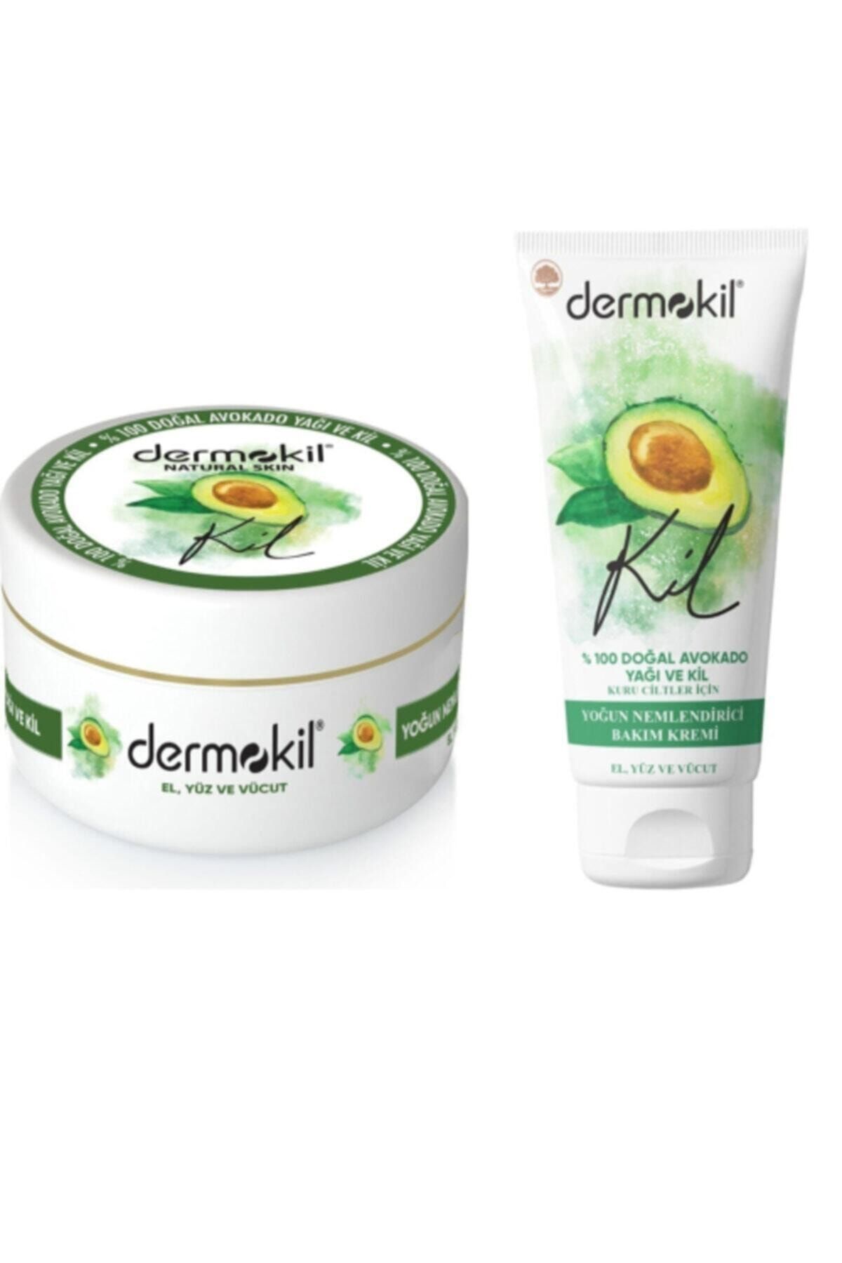 Dermokil Avokado El Ve Yüz Kremi 2'li Set 300 ml 75 ml