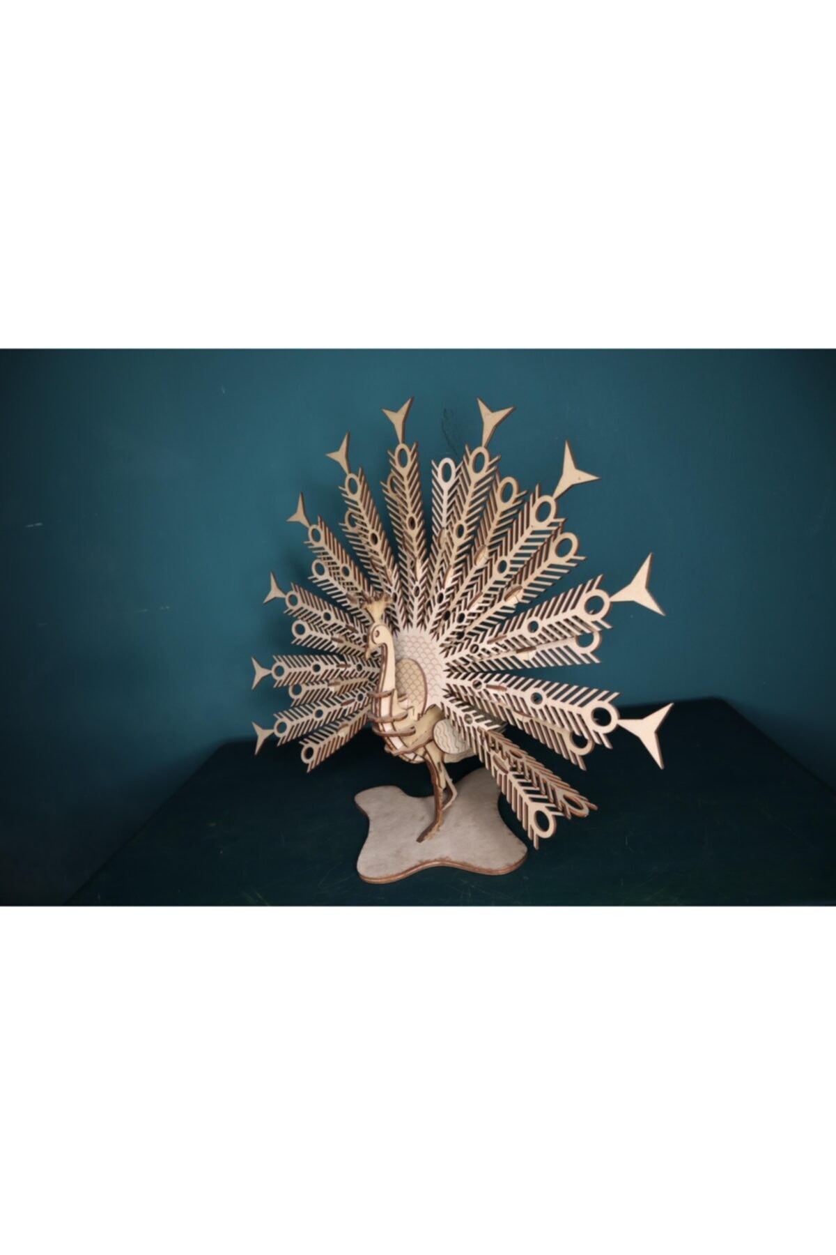 AlibabaPuzzle 3d Ahşap Tavus Kuşu Maketi