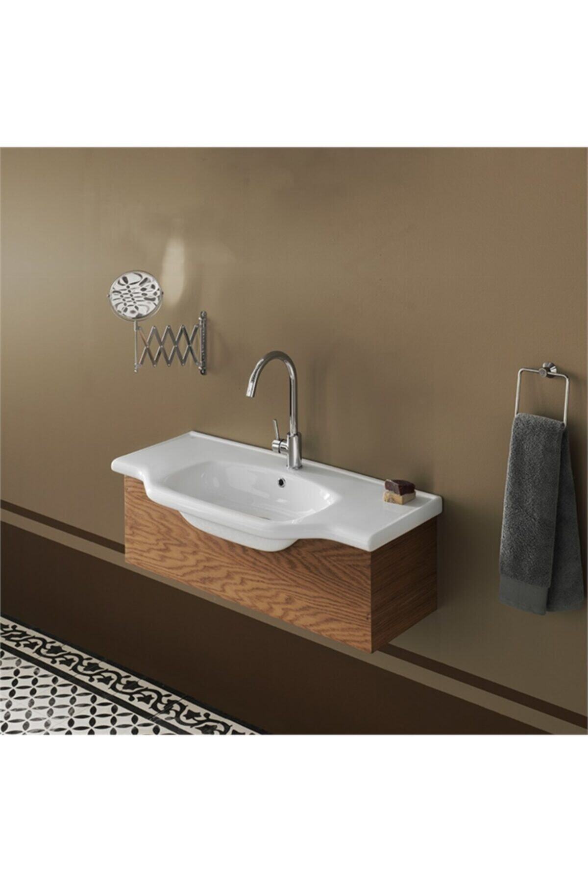 TURKUAZ Yeni Klasik 100 Cm Etajerli Lavabo