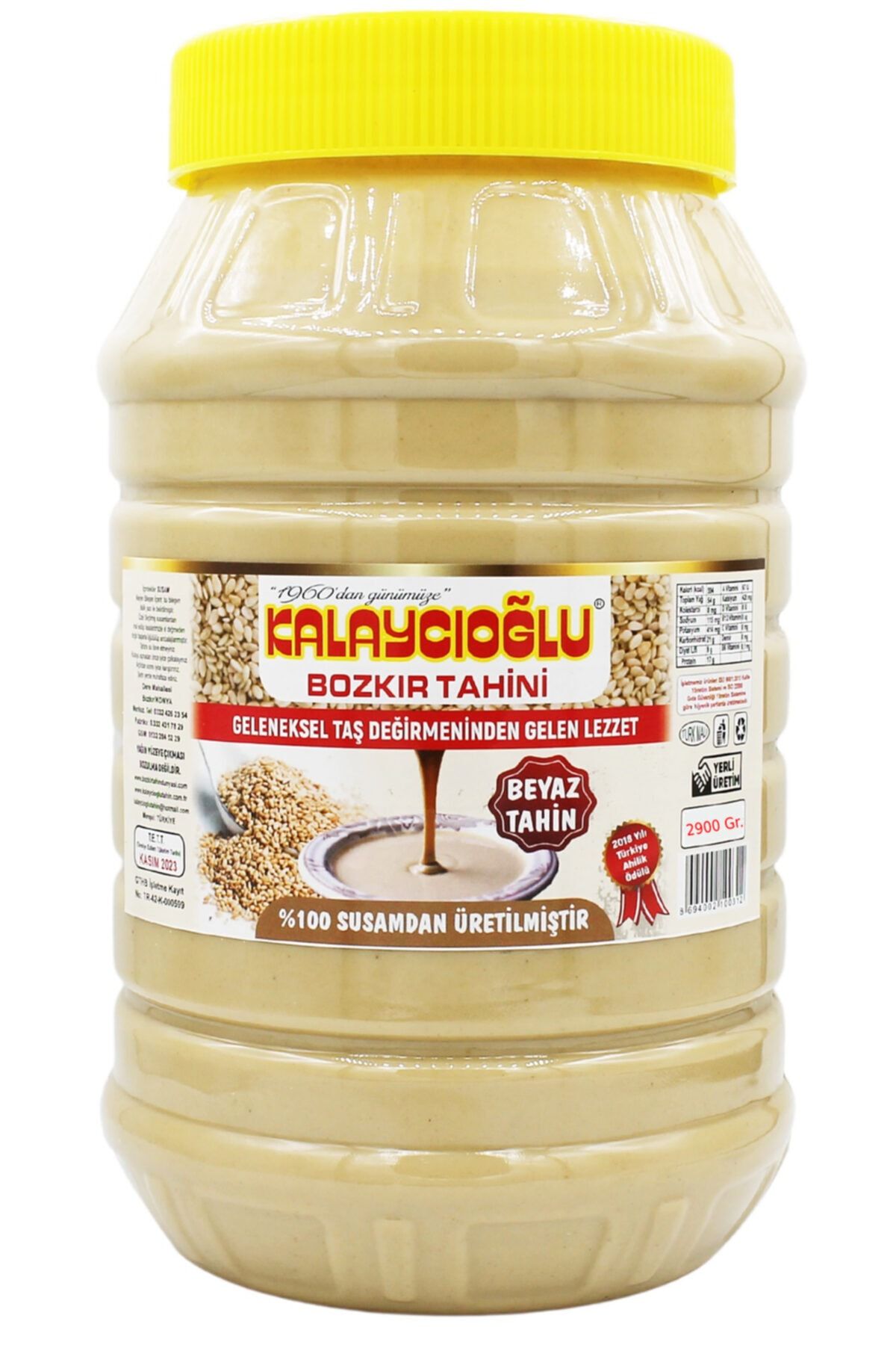 Kalaycıoğlu Beyaz Bozkır Tahini 2900 gr.
