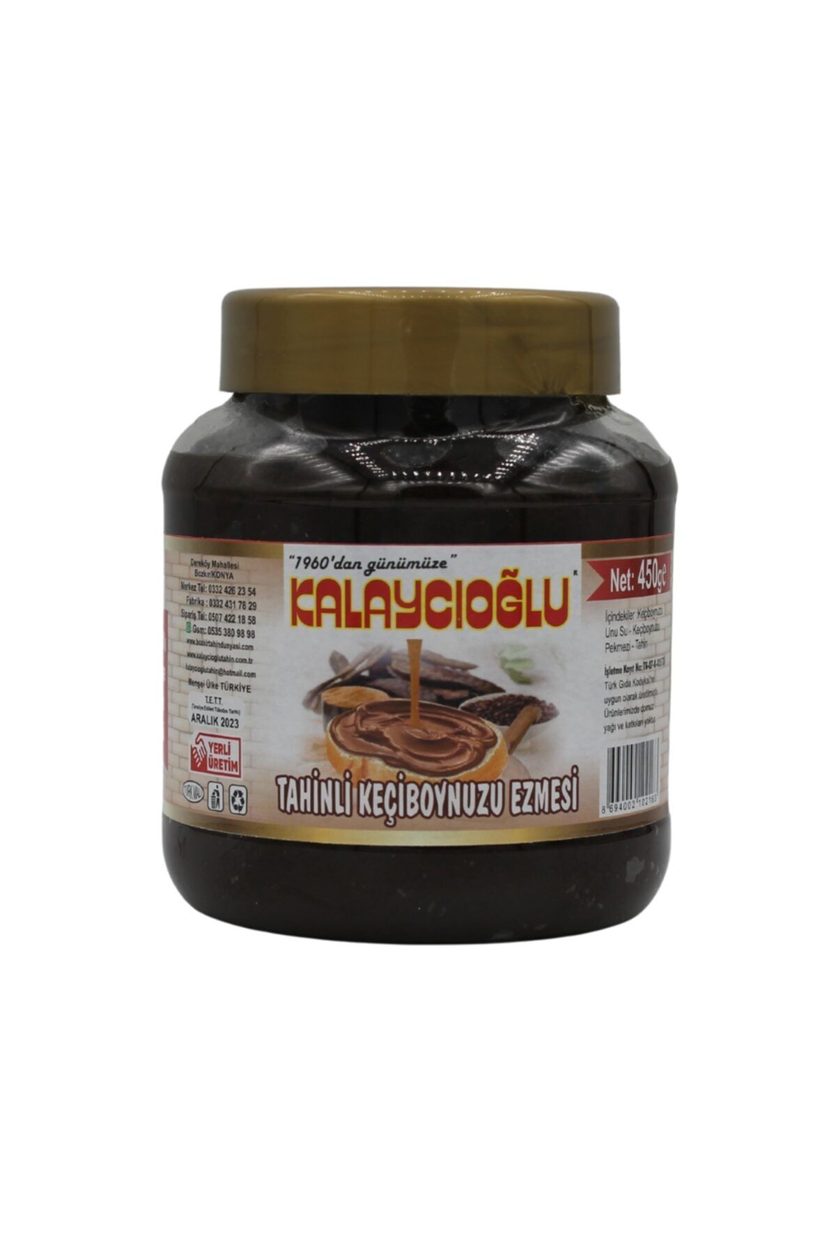 Kalaycıoğlu Tahinli Keçiboynuzu Ezmesi 450 Gr.