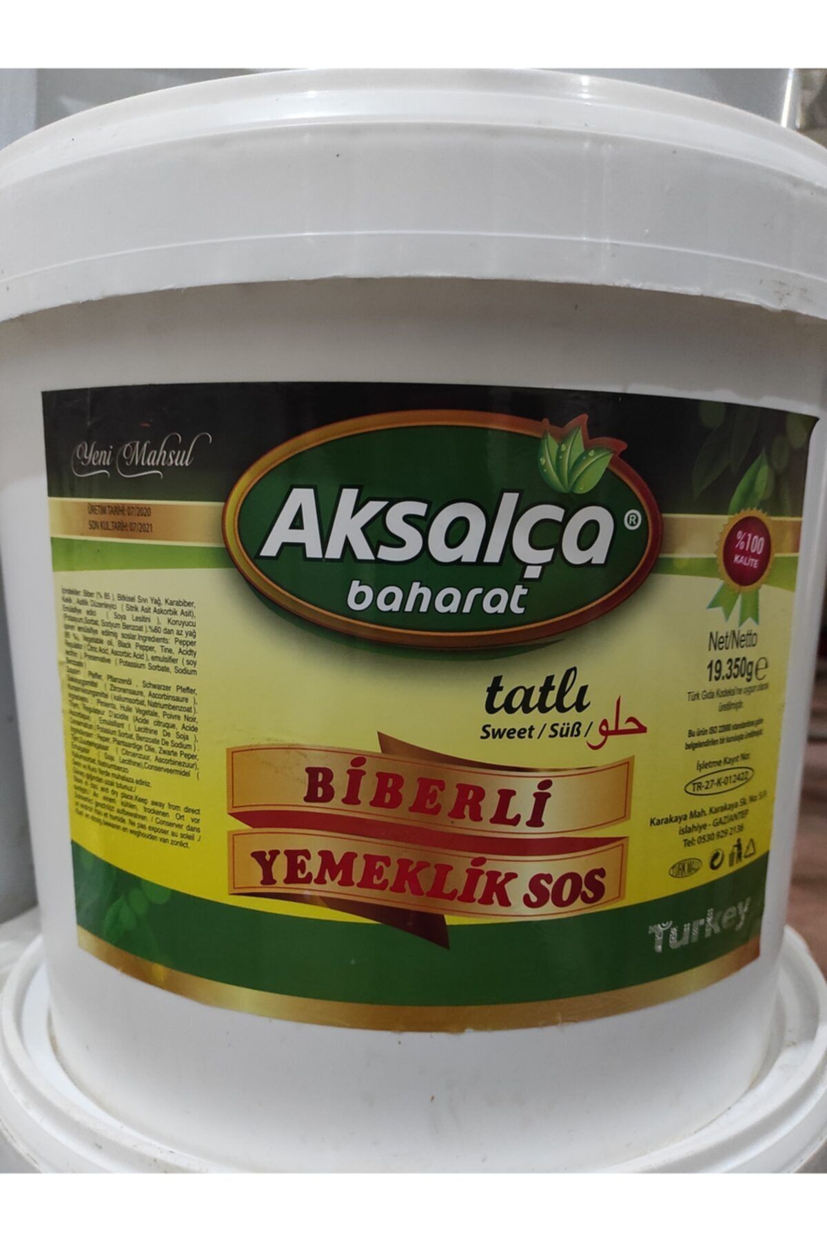 AK SALÇA Tatlı Biber Salçası 20 kg