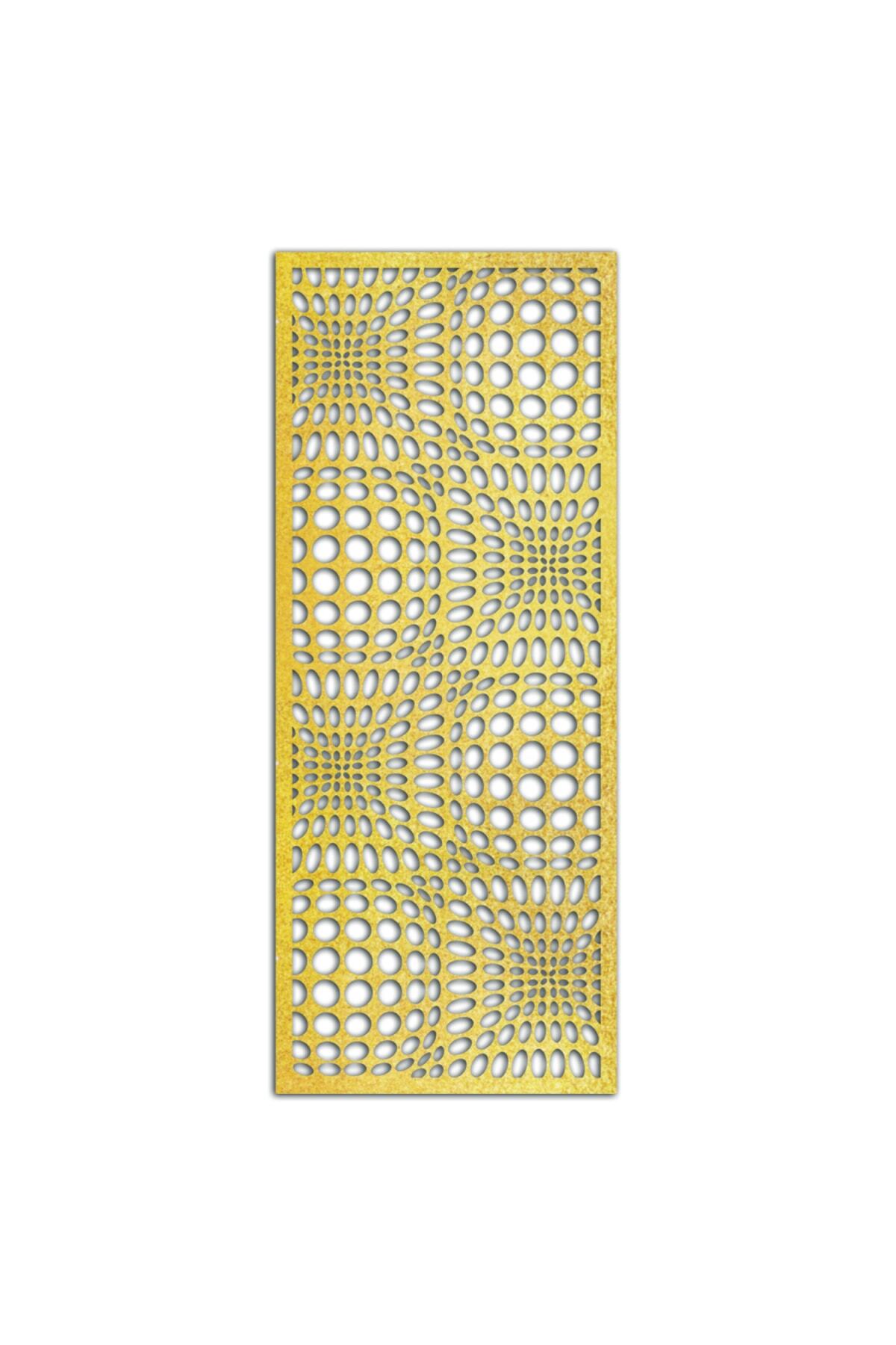 Liar Dekor Liar Ahşap Seperatör (Paravan) - KSP-106 - (18 mm) - (100 cm x 210 cm) - (Gold)