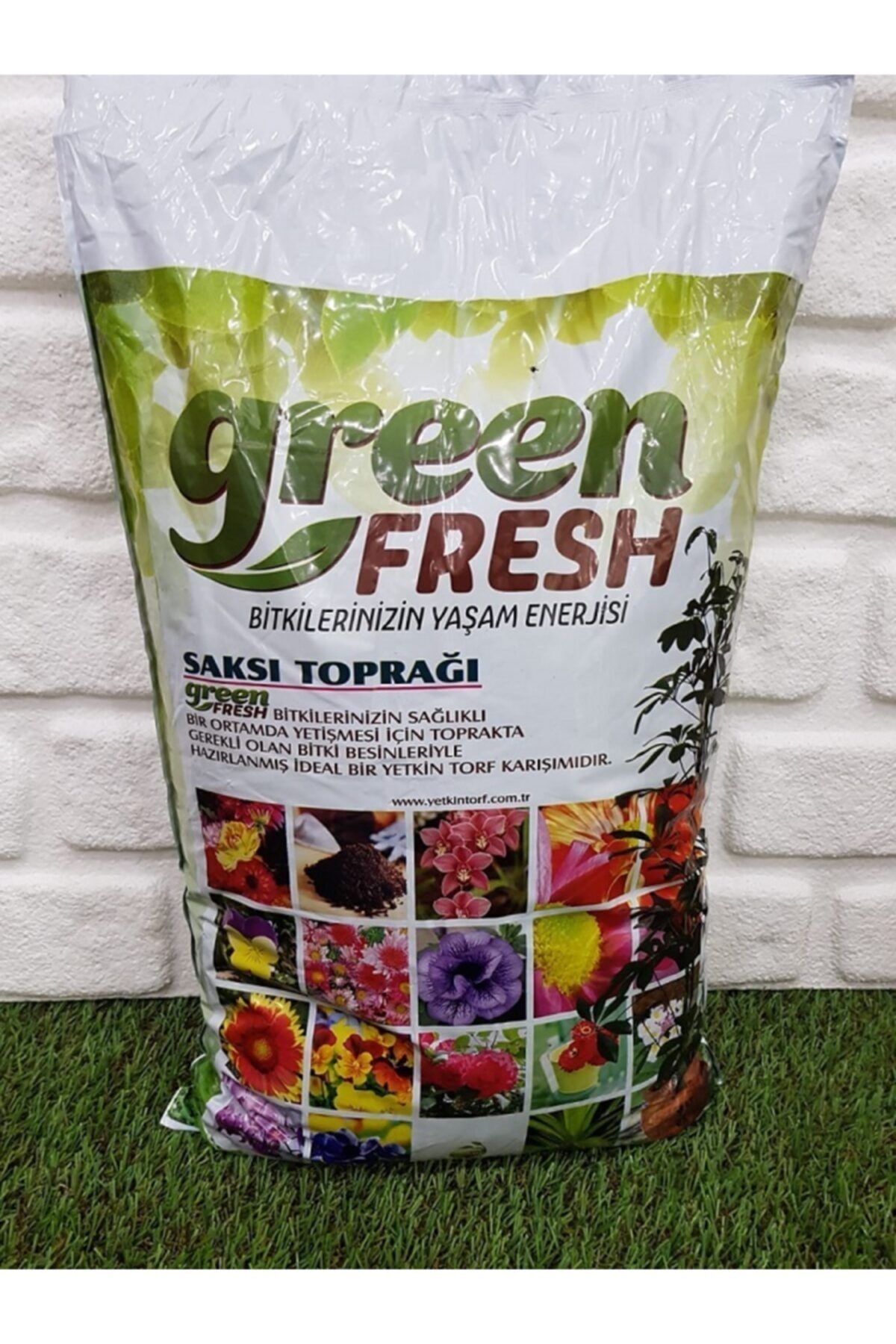 green fresh Torf Saksı Çiçek Toprağı 10lt
