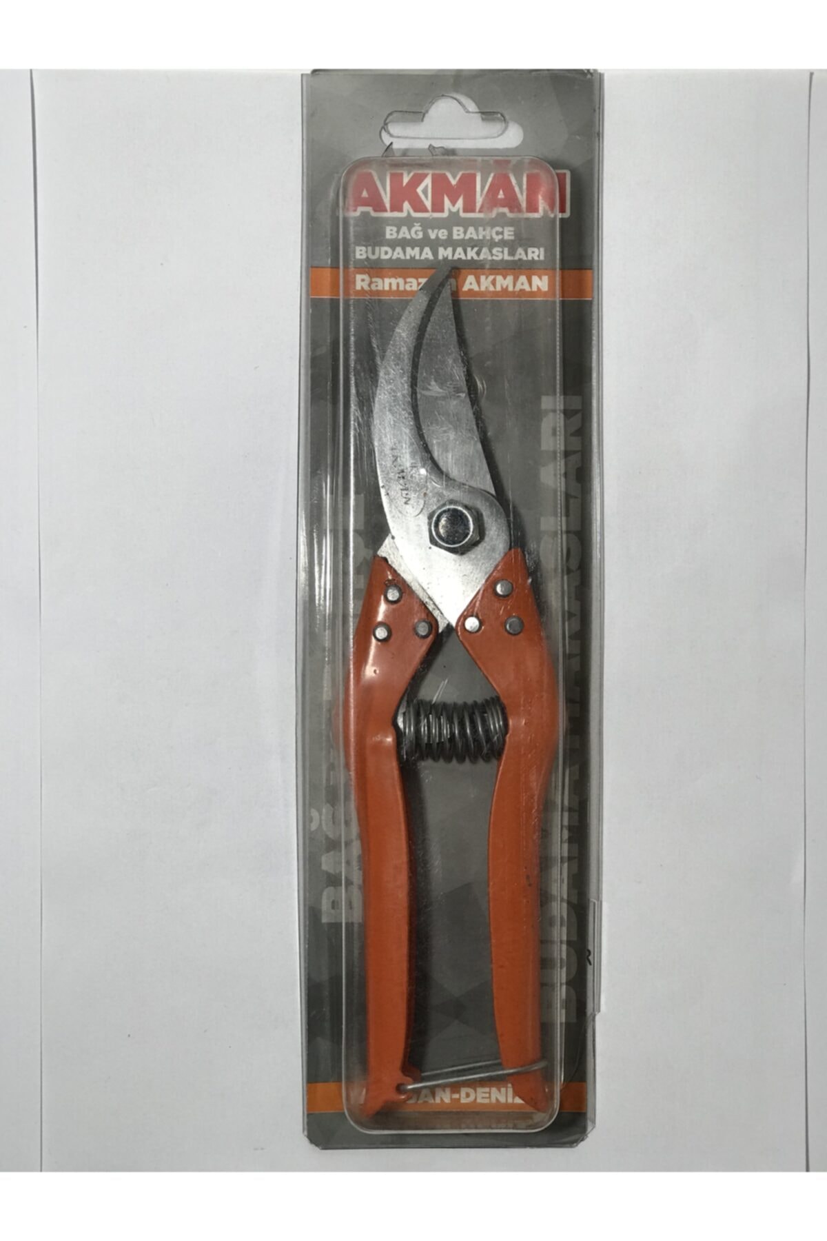 Akman Denizli Bağ Makası Çelik Bıçak - Profil Sap