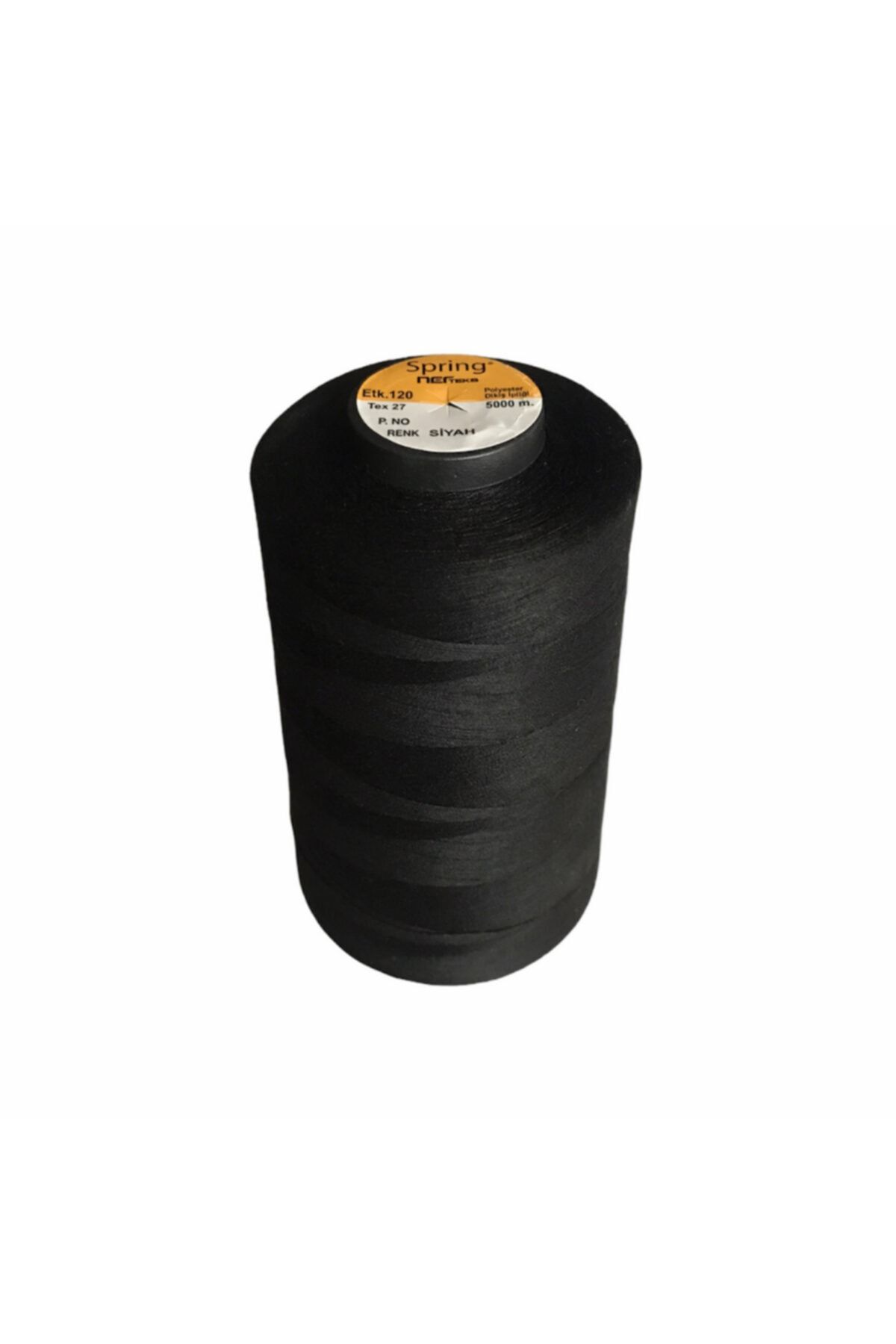 SPRİNG 120 No 5000 Mt Siyah Polyester Dikiş Ipliği (6 Adet)