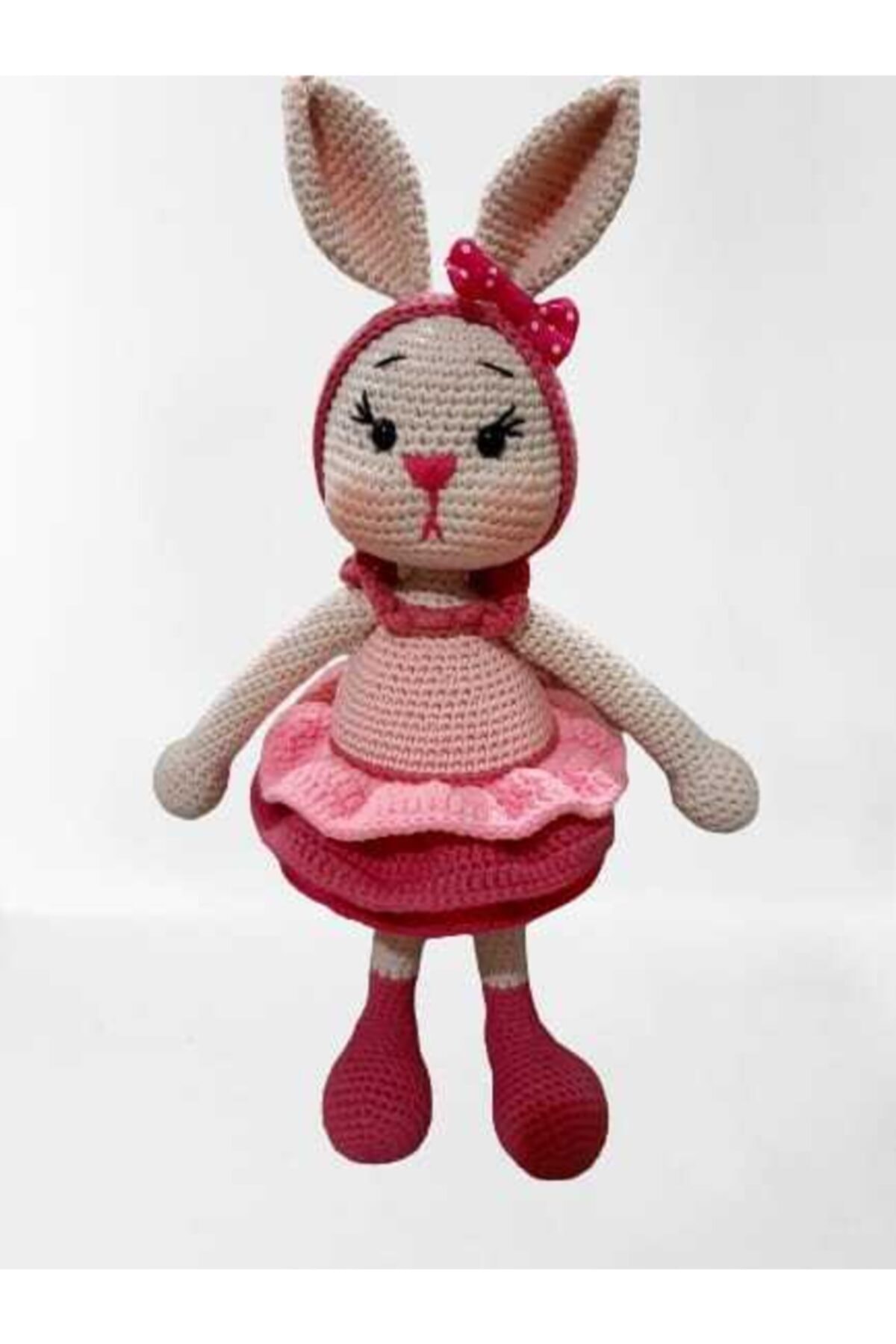 OYUNCAKPARK Şaşkın Tavşan Amigurumi Organik Oyuncak