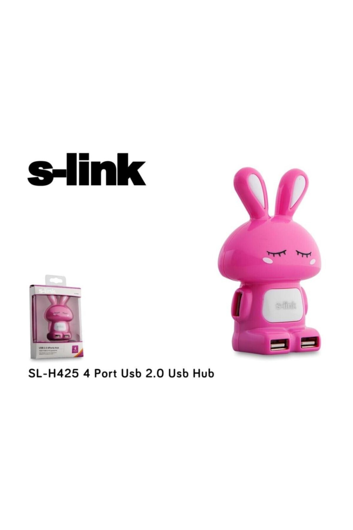 SLINK SL-H425 4 PORT 2.0 PEMBE USB ÇOKLAYICI