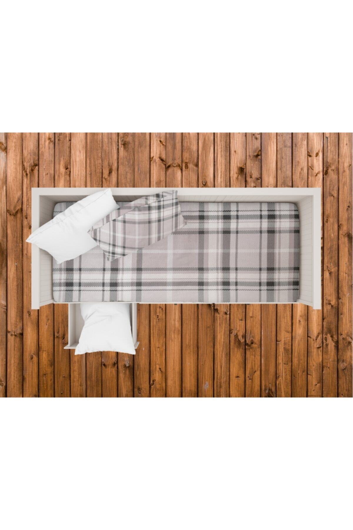 Cottonlux %100 Pamuklu Finanel Pazen Tek Kişilik 100*200 Lastikli Çarşaf - Yastık Kılıfı 50*70