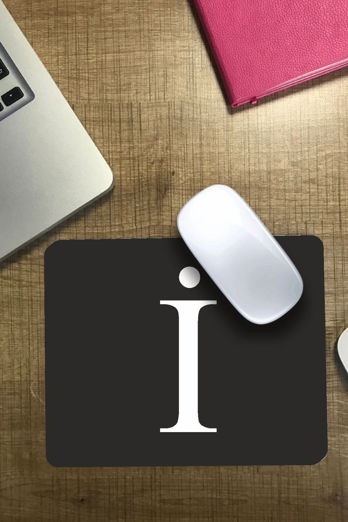 özel hediyem Özelhediyem I Harfli Mouse Pad Siyah
