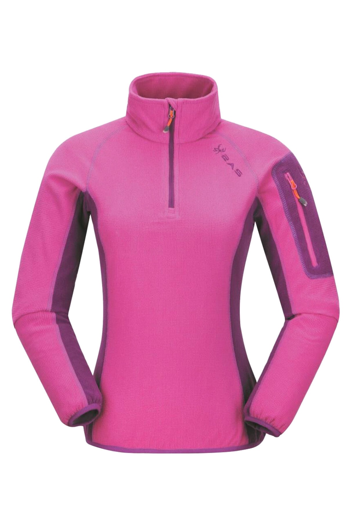 2AS Kadın Pembe Marsis 1/2 Zip  Polar