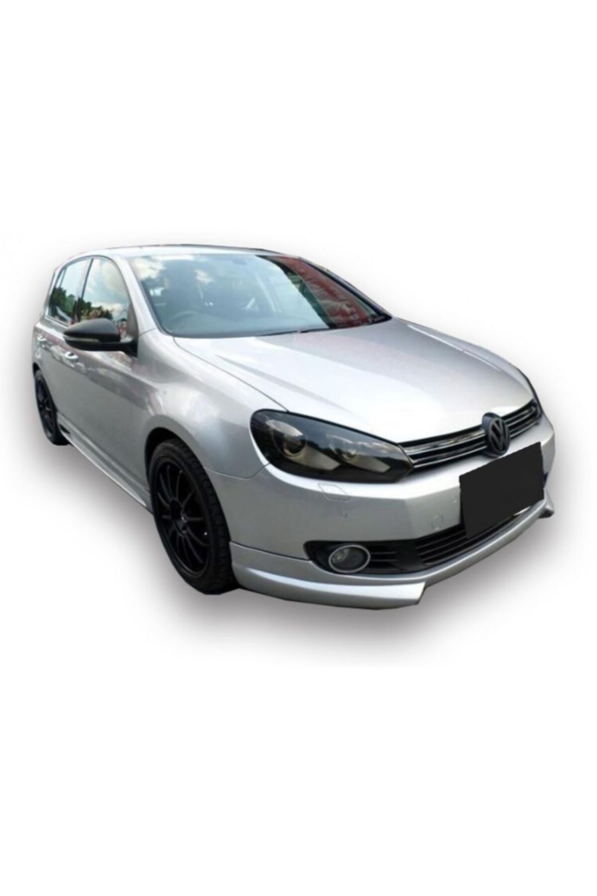 plastik body kit Volkswagen Golf 6 Serisi (2009-2012) Rieger Ön Tampon Ek (plastik)