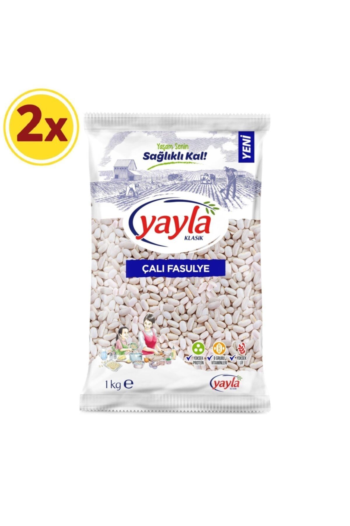 Yayla Bakliyat Yayla Calı Fasülye 1 Kg X 2 Paket