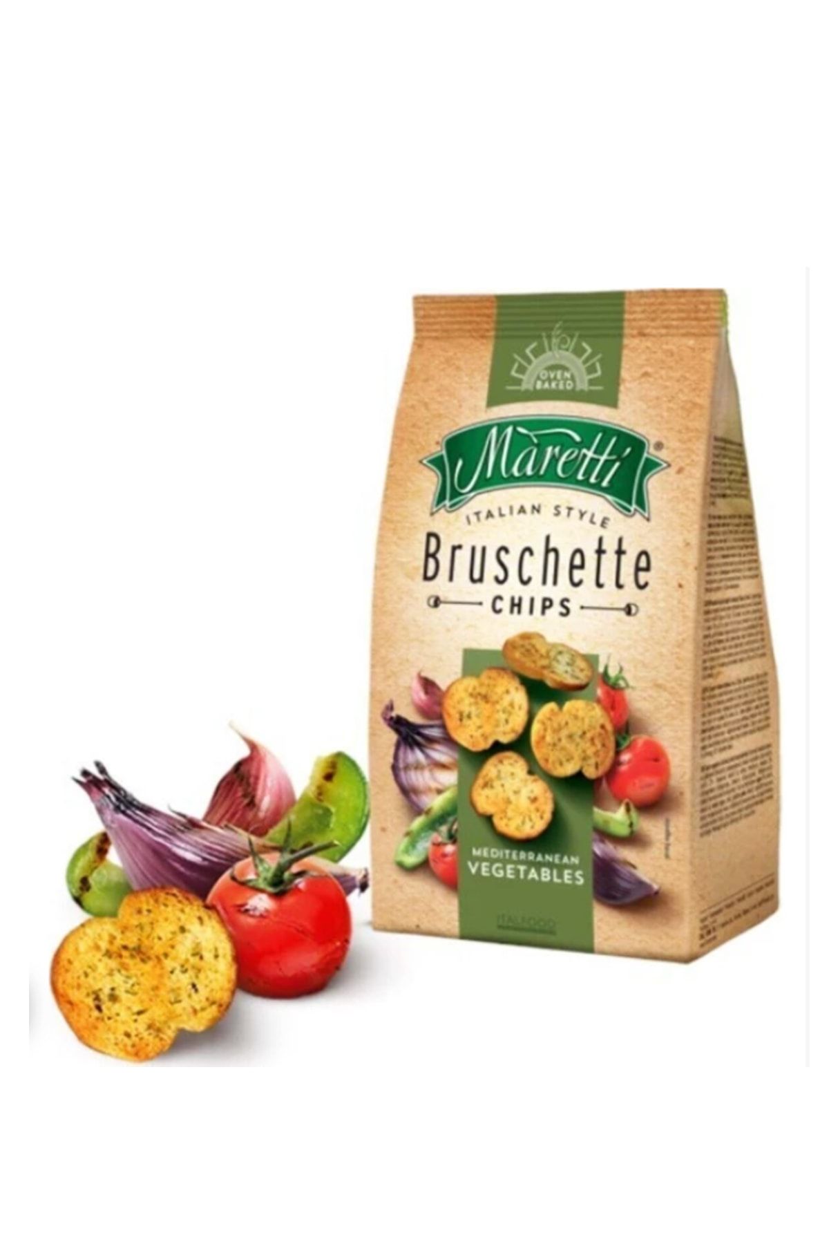 Maretti Bruschette Chips Akdeniz Sebzeli Kızarmış Ekmek 70 gr