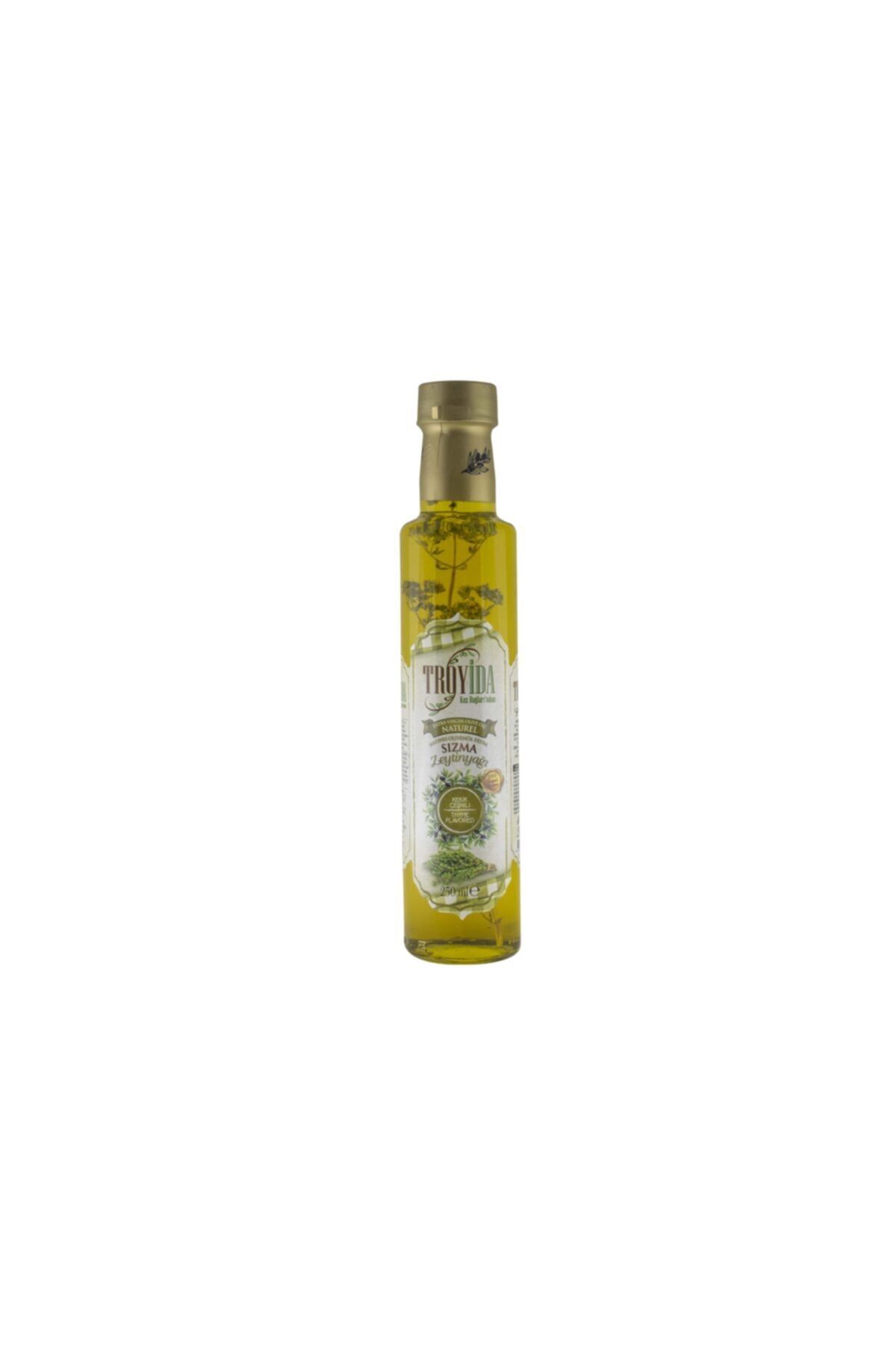 Troyida Kekik Çeşnili Sızma Zeytinyağı Cam Şişe 250 Ml