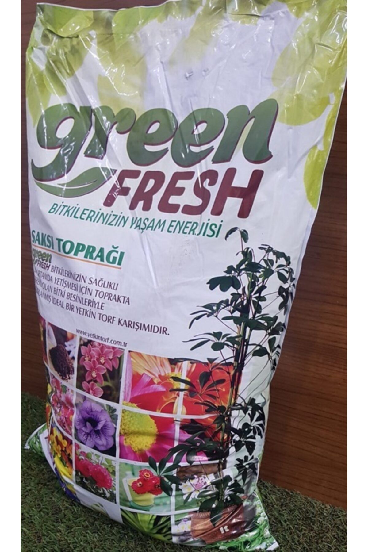 green fresh Torf Toprak 5 Adet 20 Lt Çiçek Toprağı Saksı Toprağı Perlitli Torf Doğal Torf