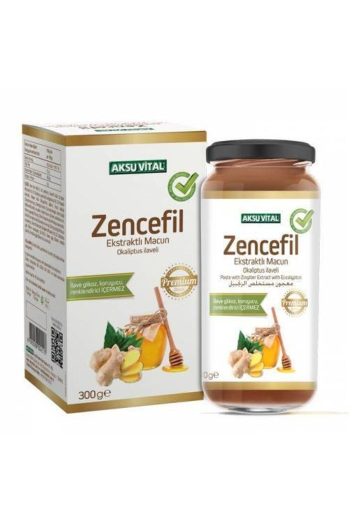Aksu Vital Zencefilli Esktratlı Macun 300 Gr.