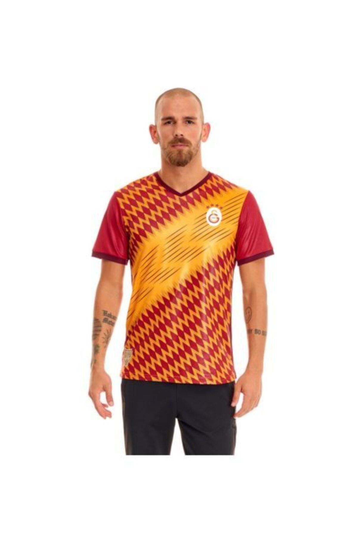 Galatasaray Erkek Galatasaray Omuz Omuza Sarı Taraftar Tshırt