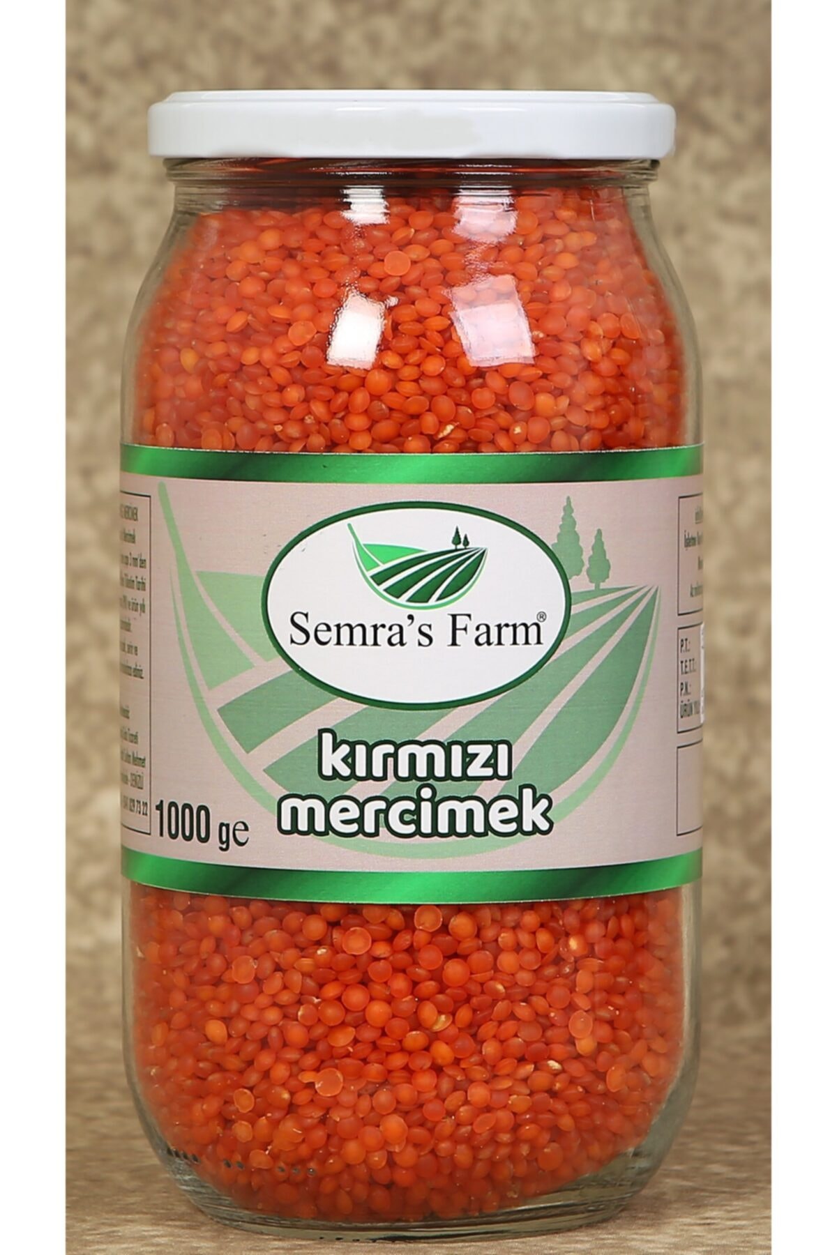 Semra's Farm Kırmızı Mercimek 1 Kg