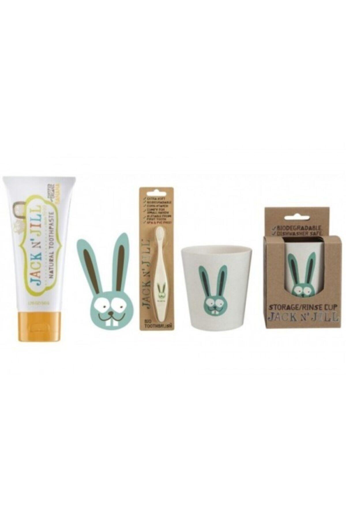 Jack N'Jill Jack N Jill 3'lü Set(bunny Fırça, Bardak-muzlu Macun)