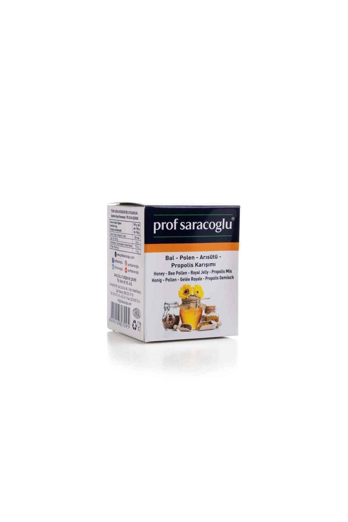 prof saracoglu Bal-polen-arısütü-propolis Karışımı