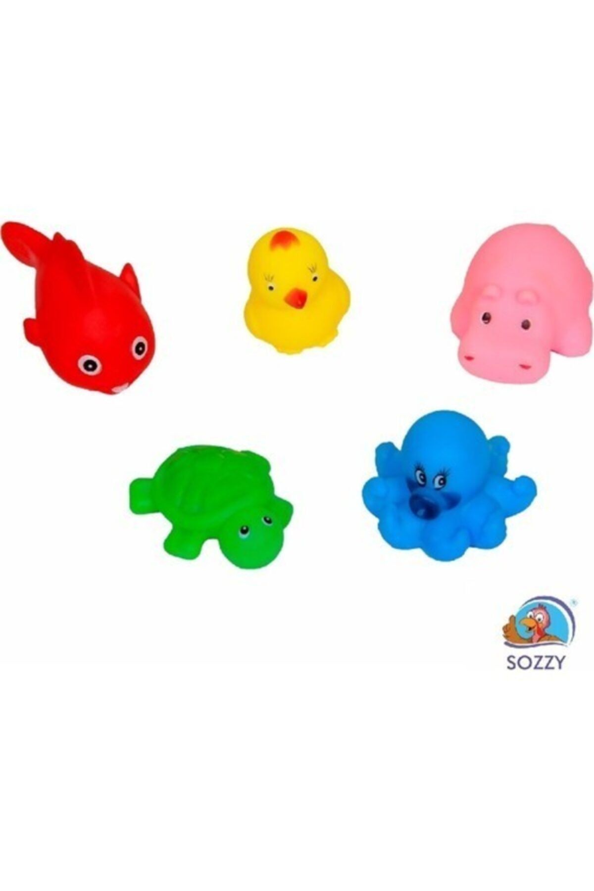 Sozzy Neşeli Banyo Oyuncakları Sevimli Hayvanlar 5'li