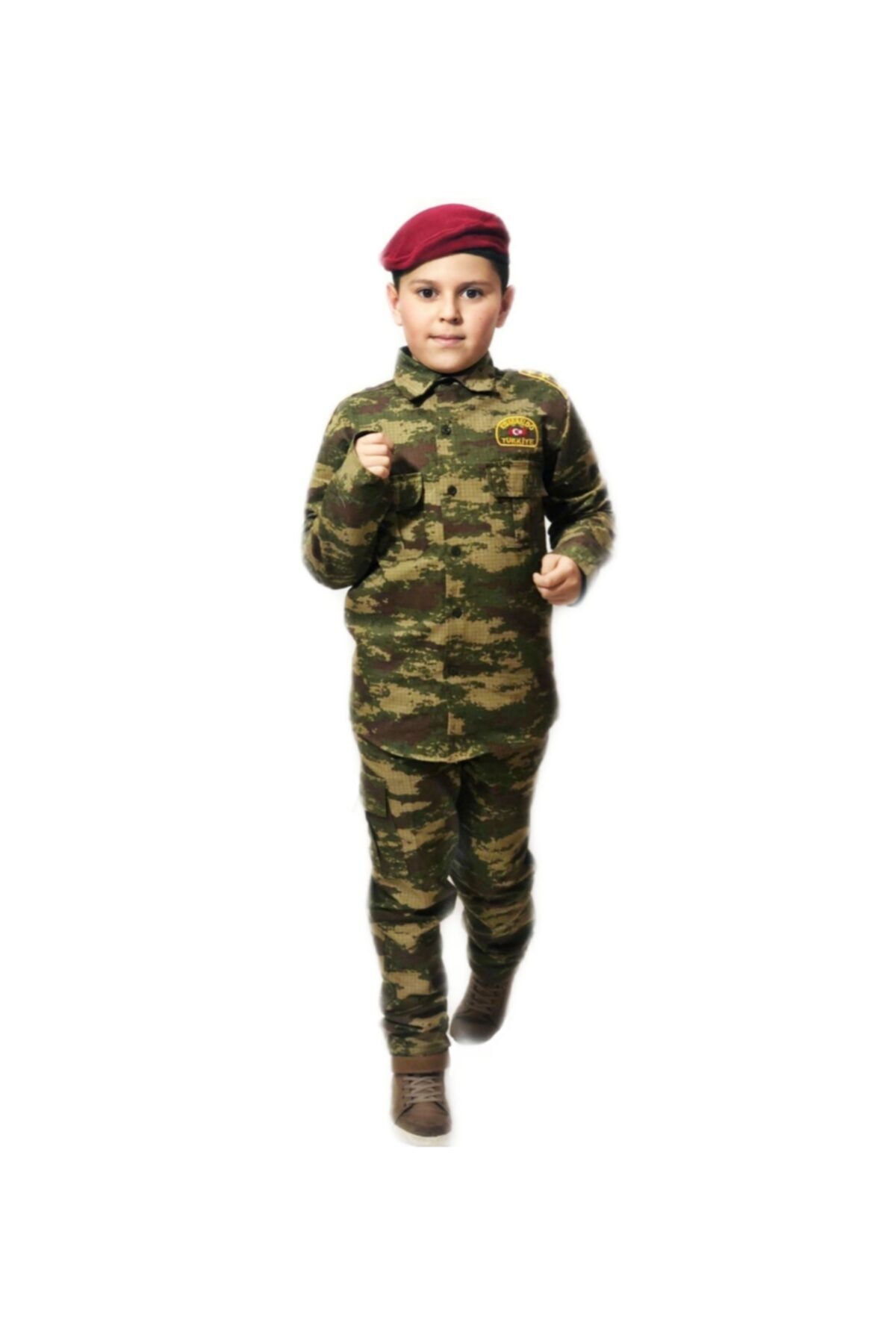 ALKANO Erkek Çocuk Asker Kamuflaj Takımı