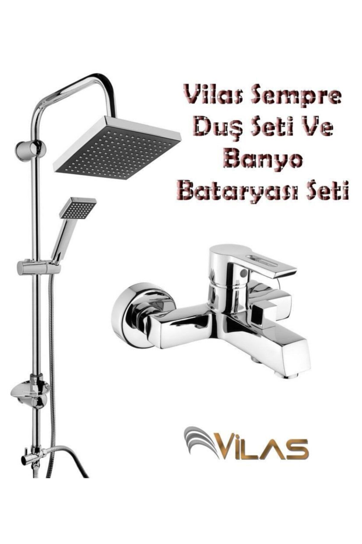 Vilas Premium Sempre Duş Seti Ve Banyo Bataryası Seti