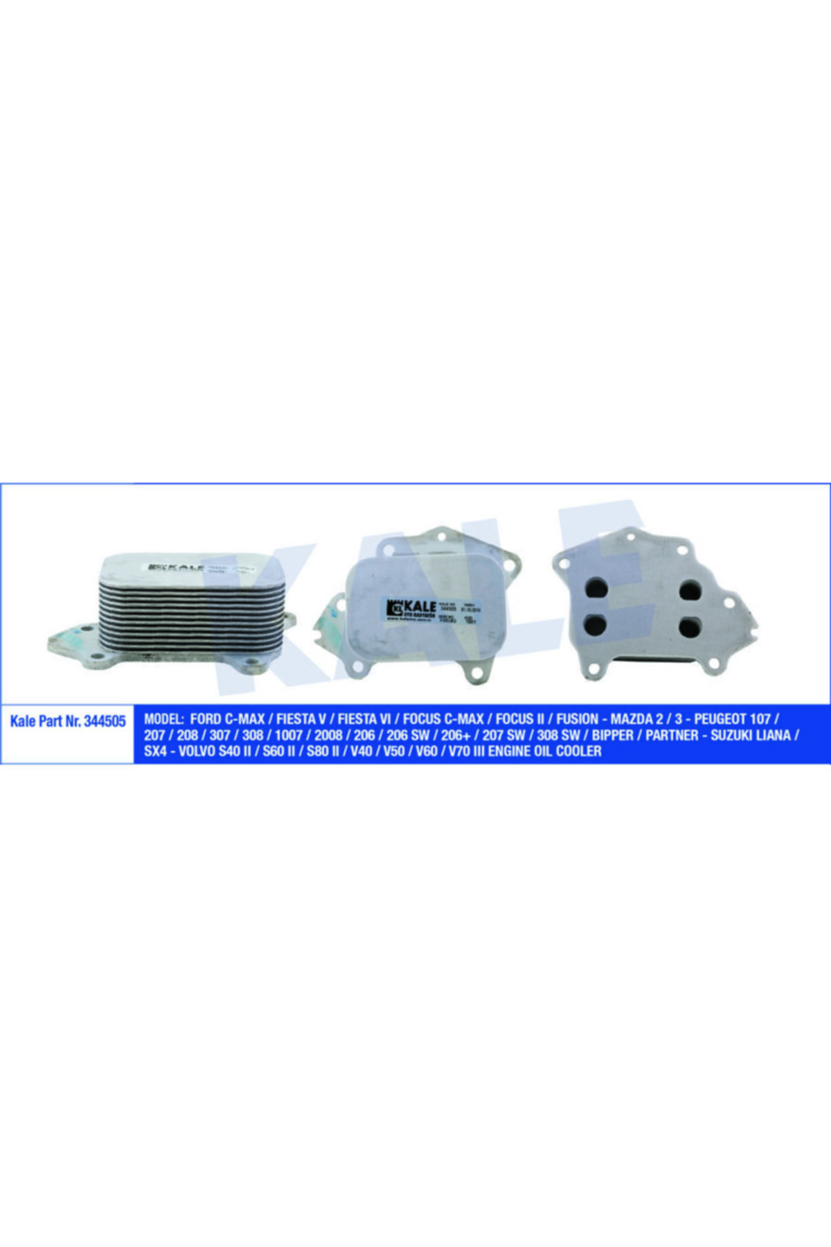 Universal Yag Sogutucu Petek P107 P206 P307 C1 C2 C3 Dv4 (1,4hdı) P307 P40