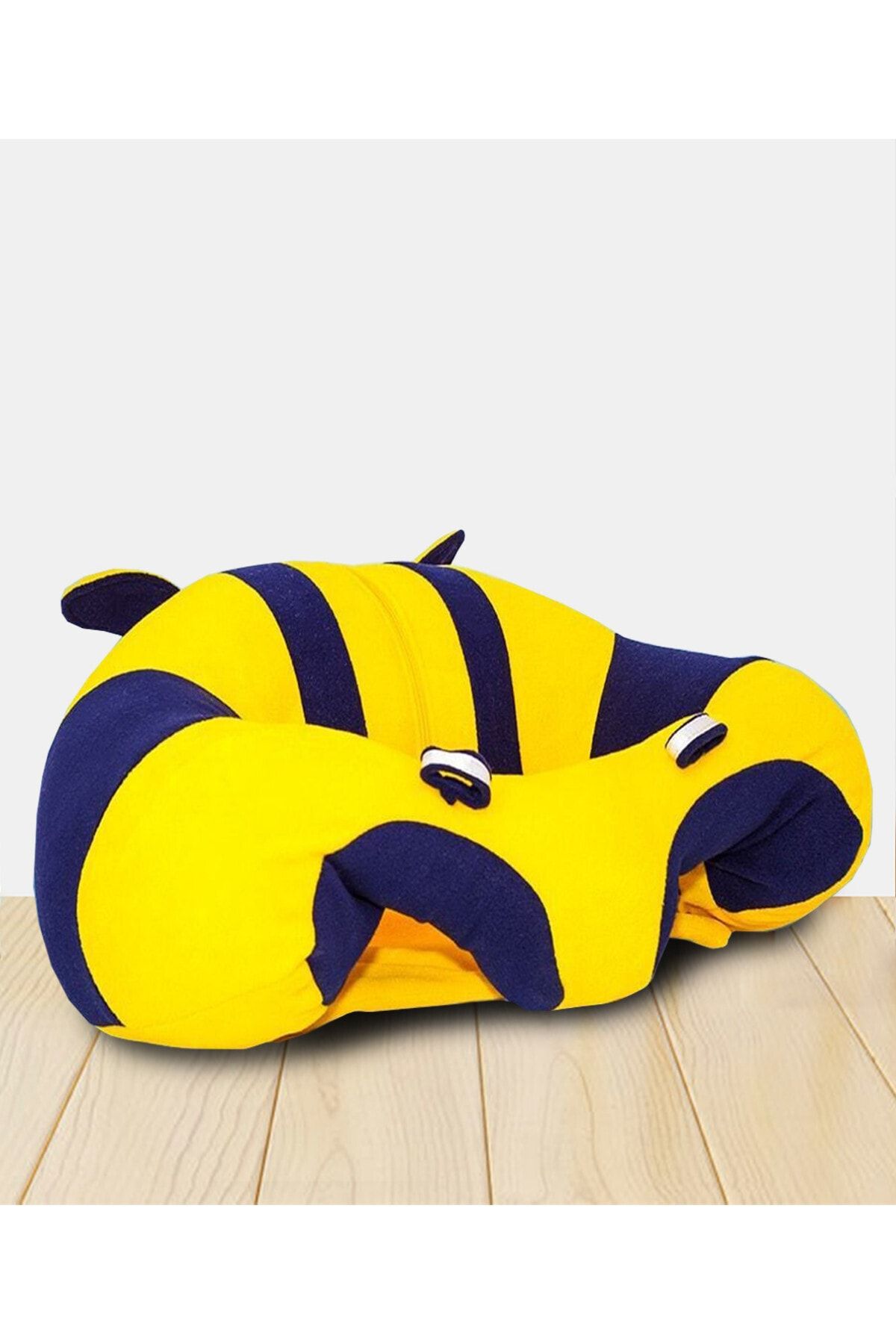 Nokta Toyz Sarı Lacivert Bebek Oturma Destek Denge Minderi Bebek Koltuğu