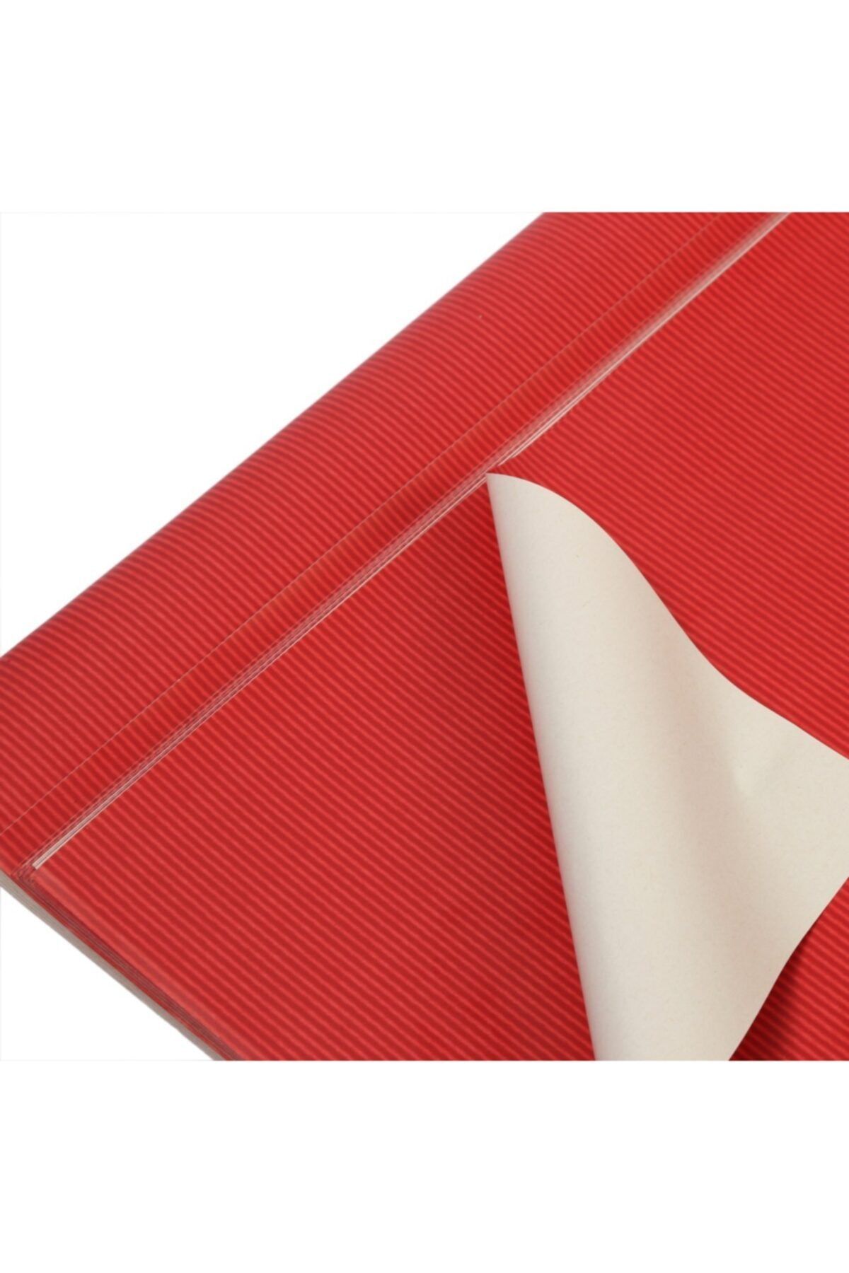 PAKETPARTİ Ambalaj Kağıdı 70x100cm Kırmızı Çizgili 50'li