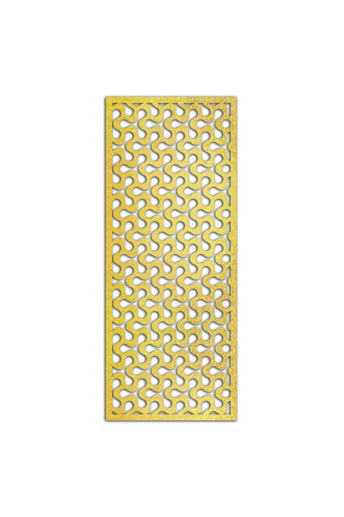 Liar Dekor Liar Ahşap Seperatör (Paravan) - KSP-12 - (10 mm) - (100 cm x 210 cm) - (Gold)
