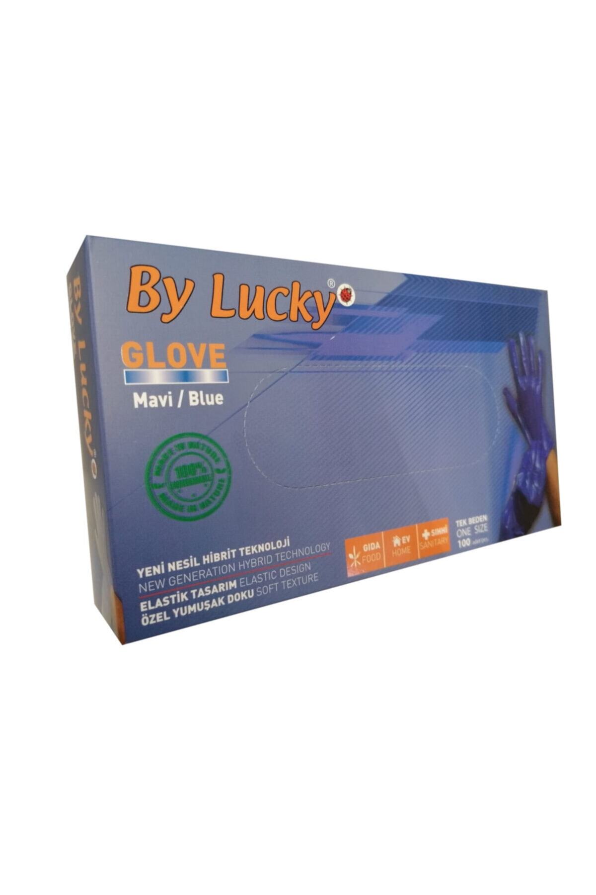 bylucky Çok Amaçlı Hibrit Eldiven Pudrasız 100'lü Paket M Beden