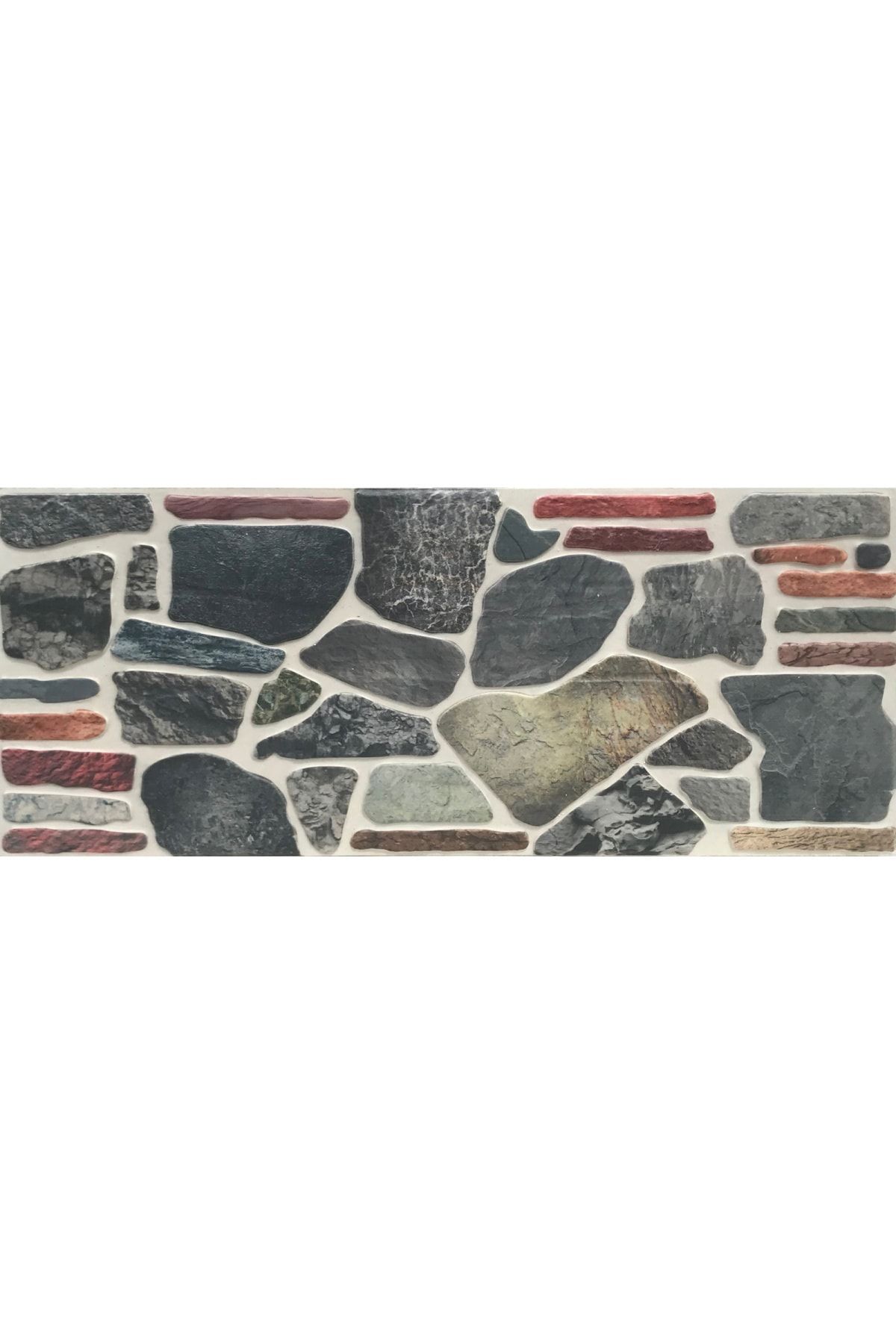 THERMOSİDİNG Kayrak Taşı Uv Baskılı Strafor Köpük Duvar Kaplama Paneli 10 Adet (50X120X3CM)(KY007)