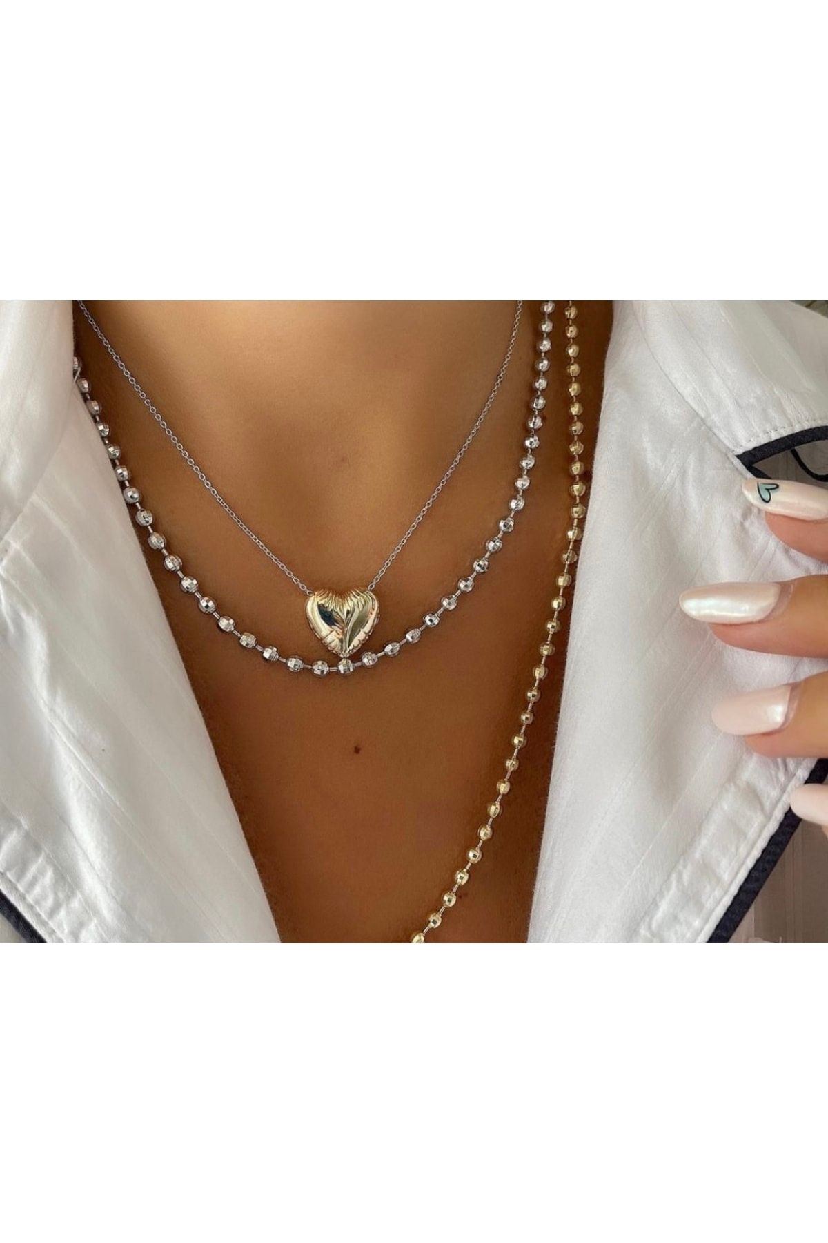 Accessorize heart shop necklace